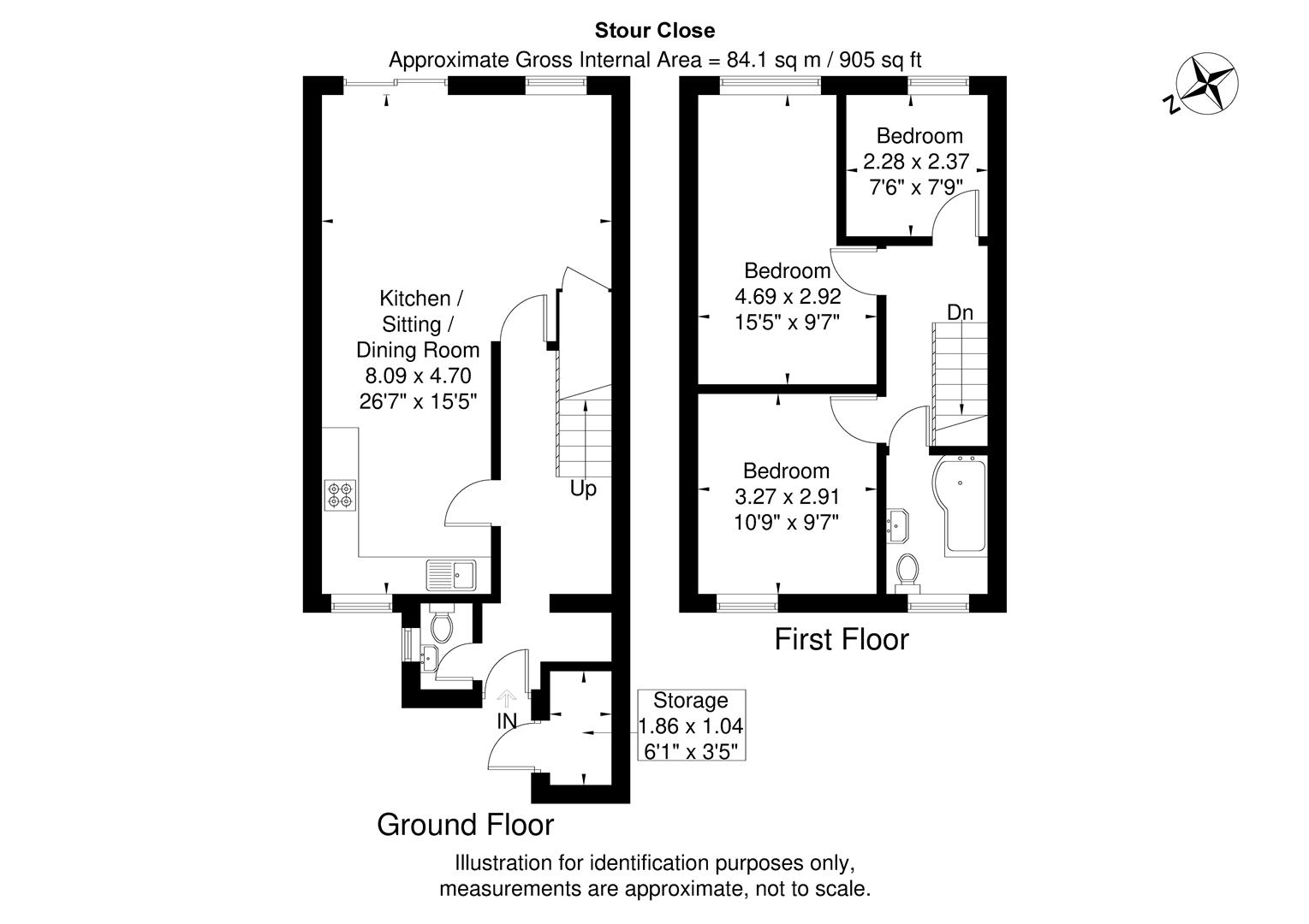 17, Stour Close, Slough floorplan