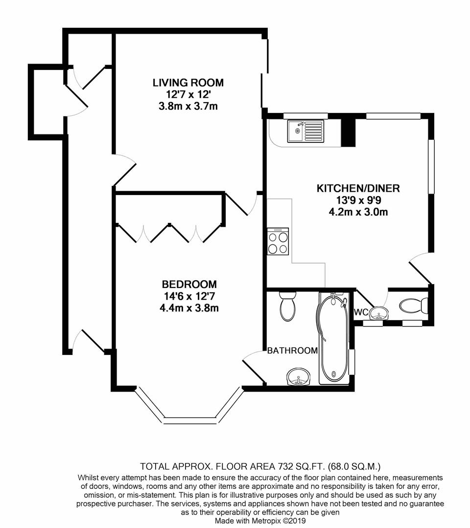 1 Bedrooms Flat for sale in Hounslow Road, Whitton, Twickenham TW2