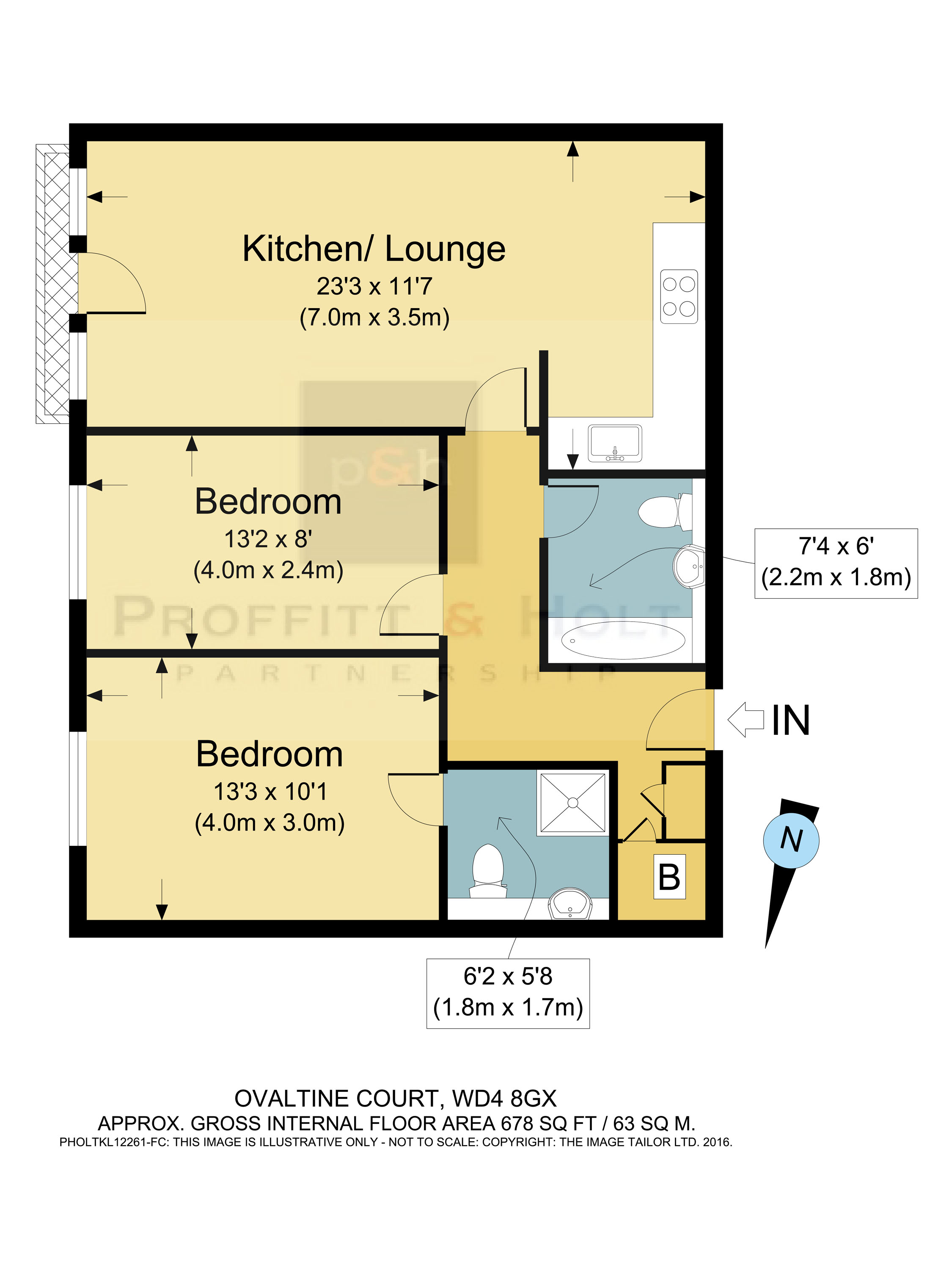 2 Bedrooms Flat for sale in Ovaltine Drive, Kings Langley WD4