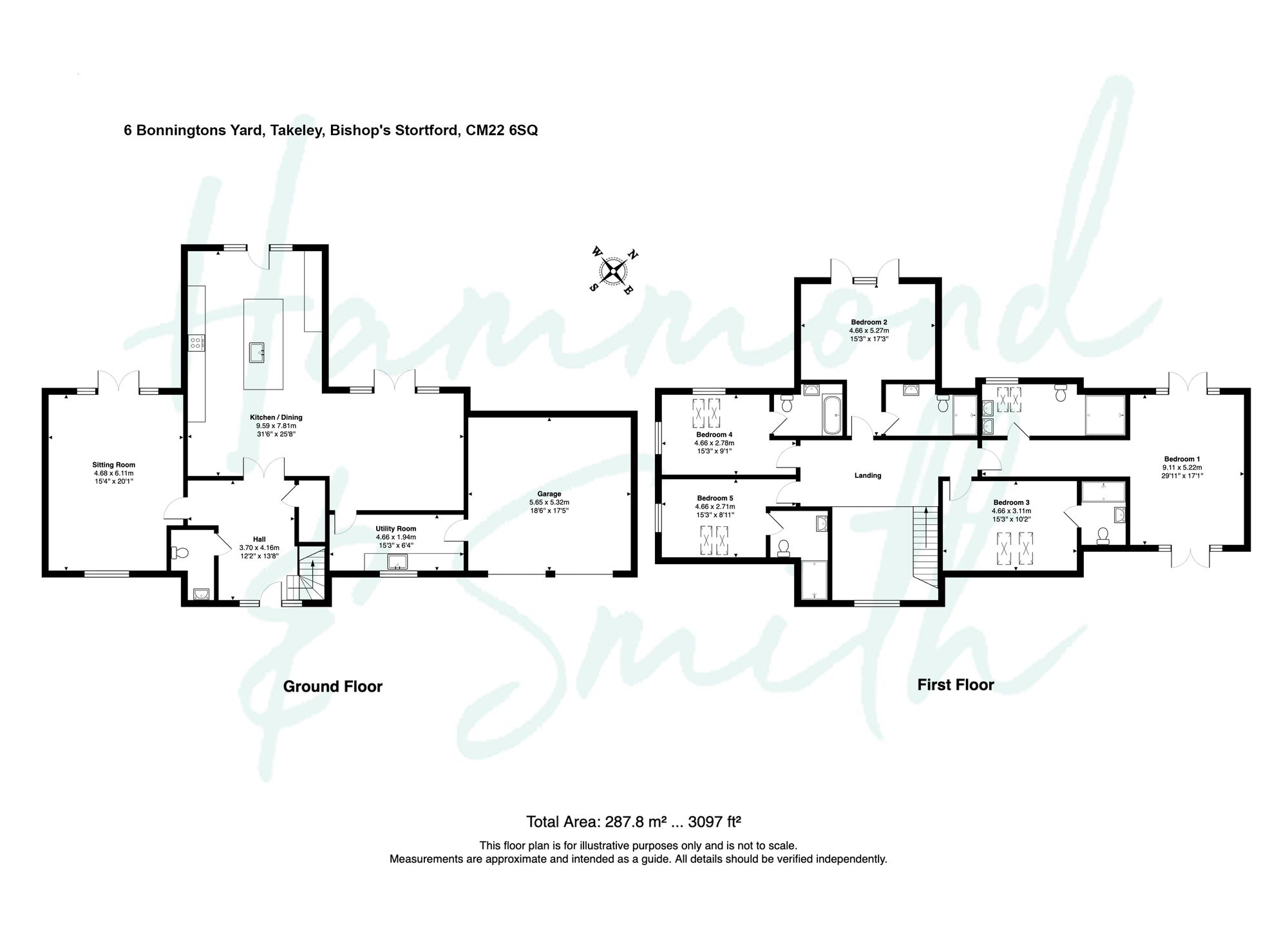 6 Bonningtons Yard Station Road, Bishop's Stortford floorplan