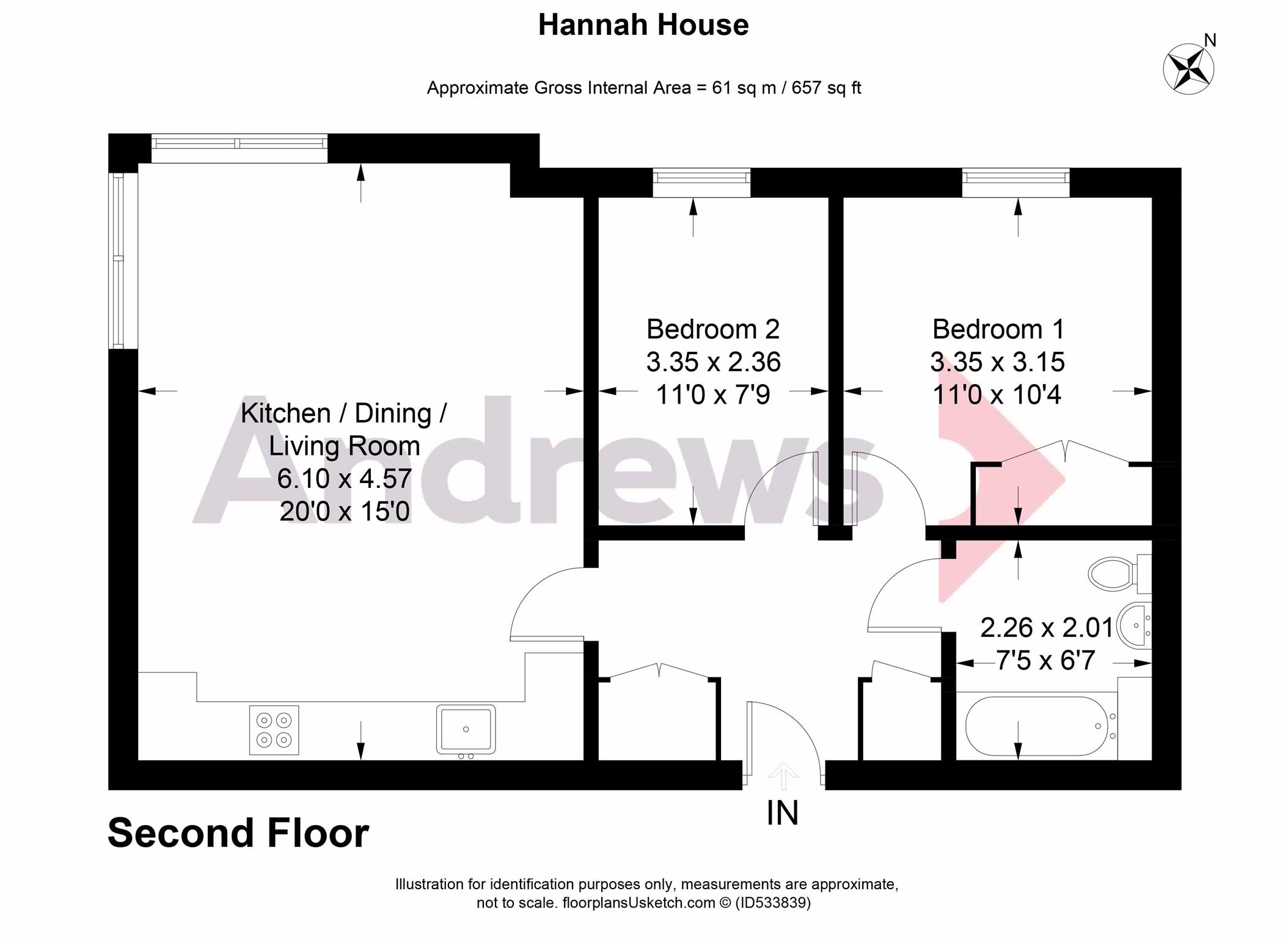 2 Bedrooms Flat for sale in Hannay House, 23 Scott Avenue, London SW15