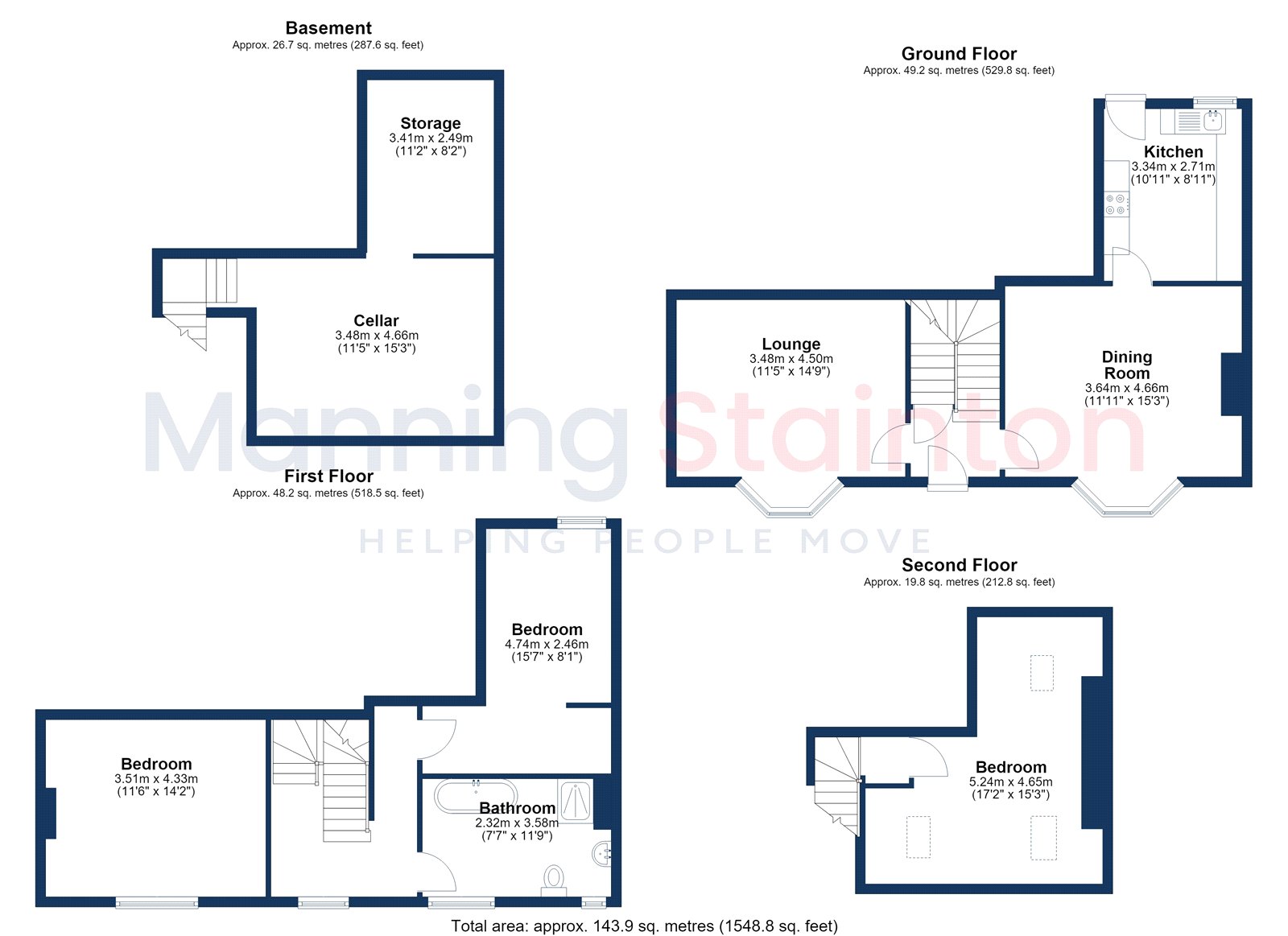 33, Springfield Road, Leeds floorplan