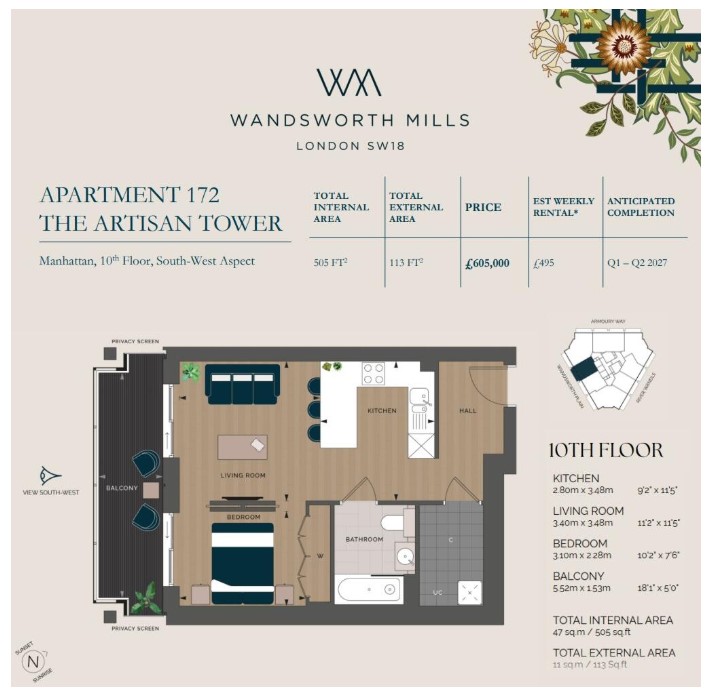 Wandsworth High Street, London floorplan