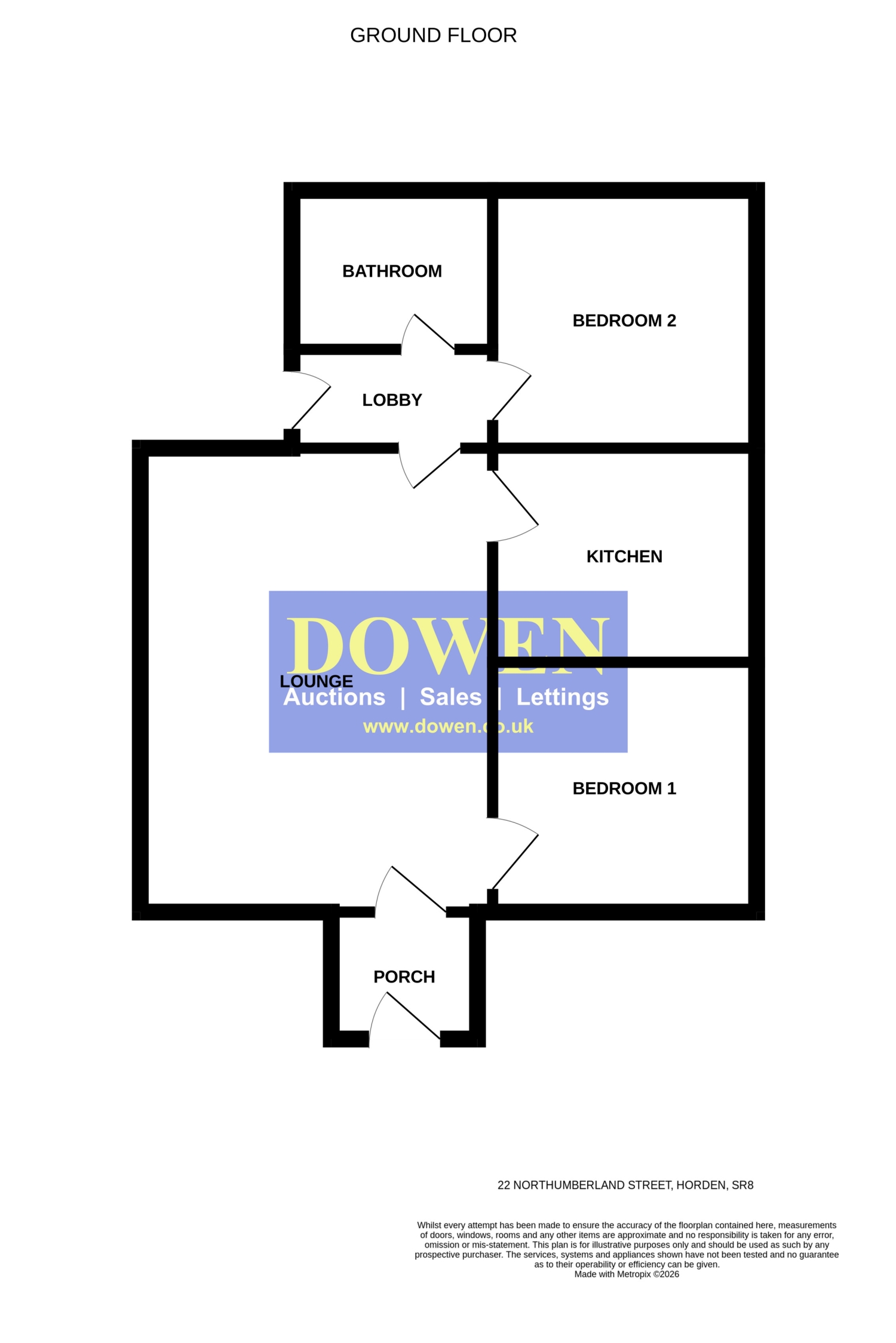 22, Northumberland Street, Peterlee floorplan