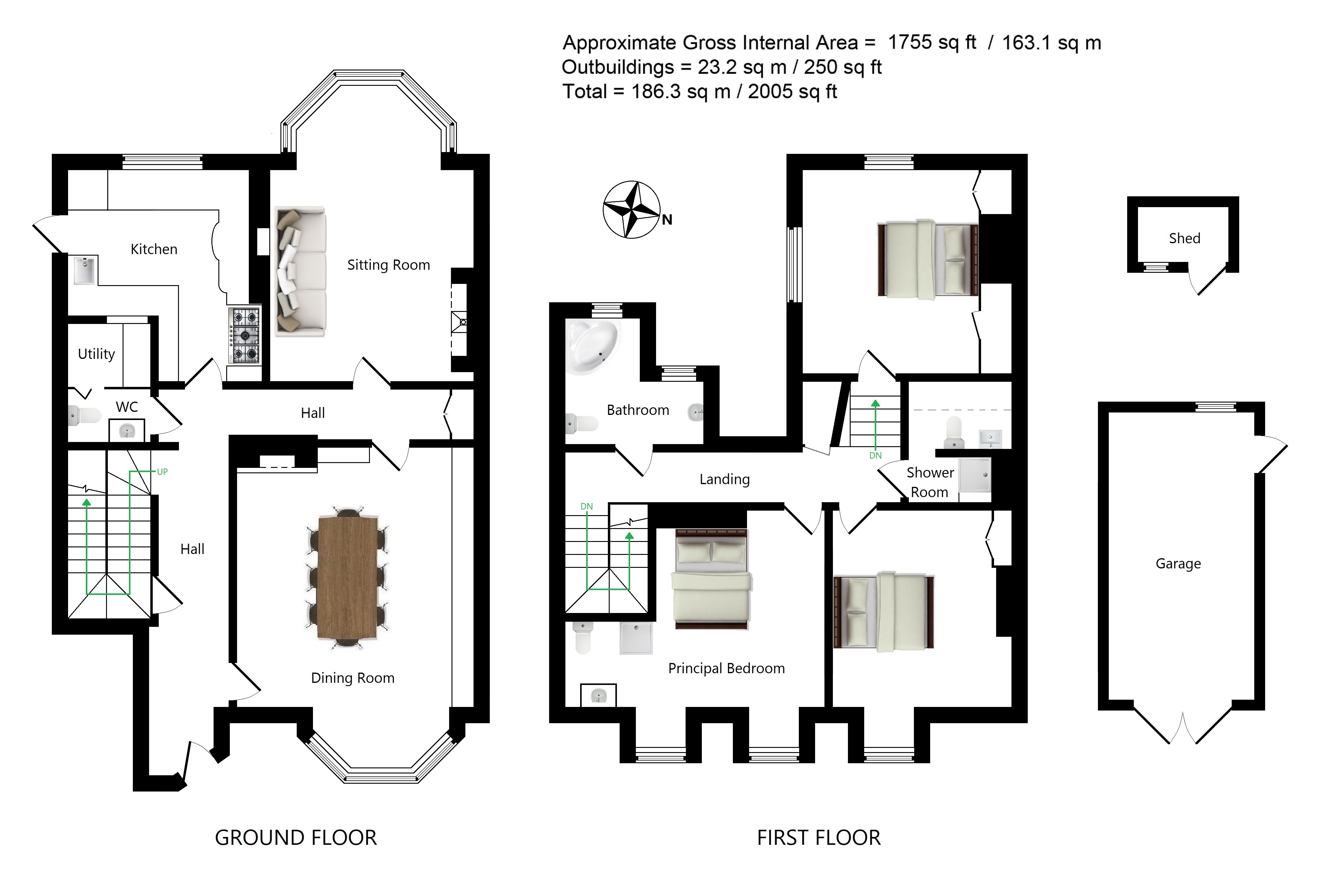 3, The Moat House, Charing floorplan