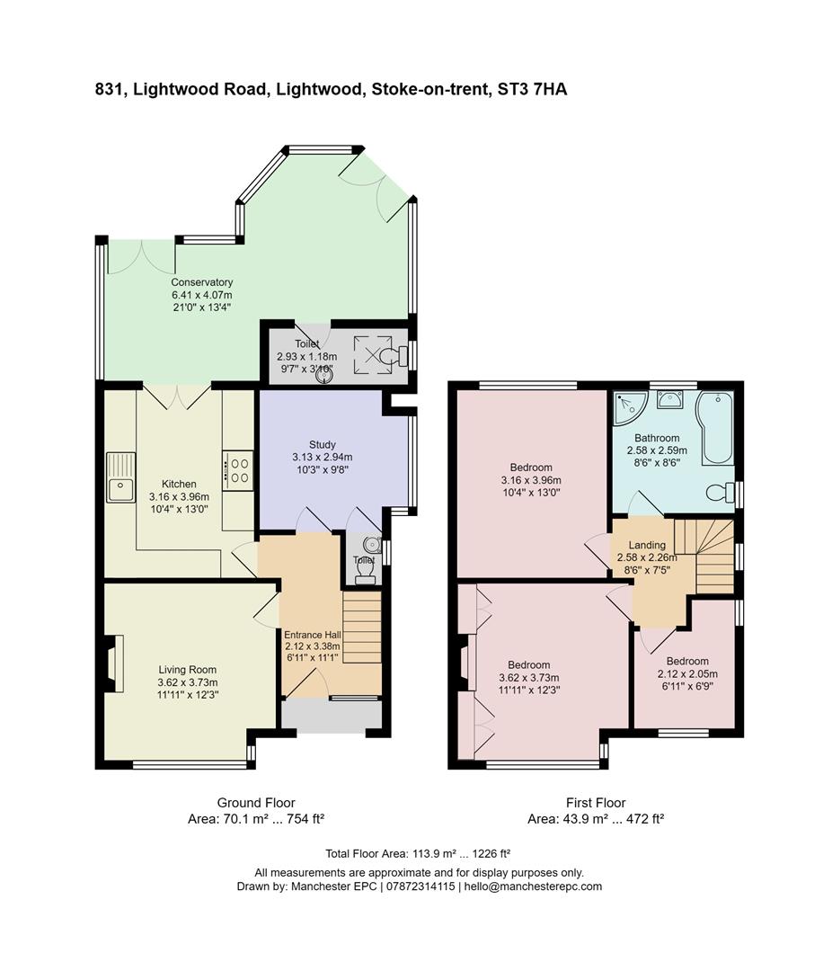 831, Lightwood Road, Stoke-On-Trent floorplan