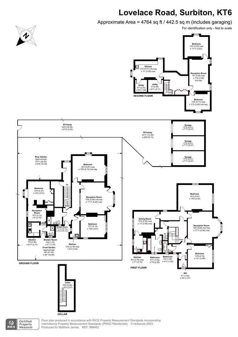Lovelace Road, Surbiton KT6, 6 bedroom detached house for sale