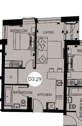 1 Bedrooms Flat to rent in Skylark Point 48 Newton Close, London N4