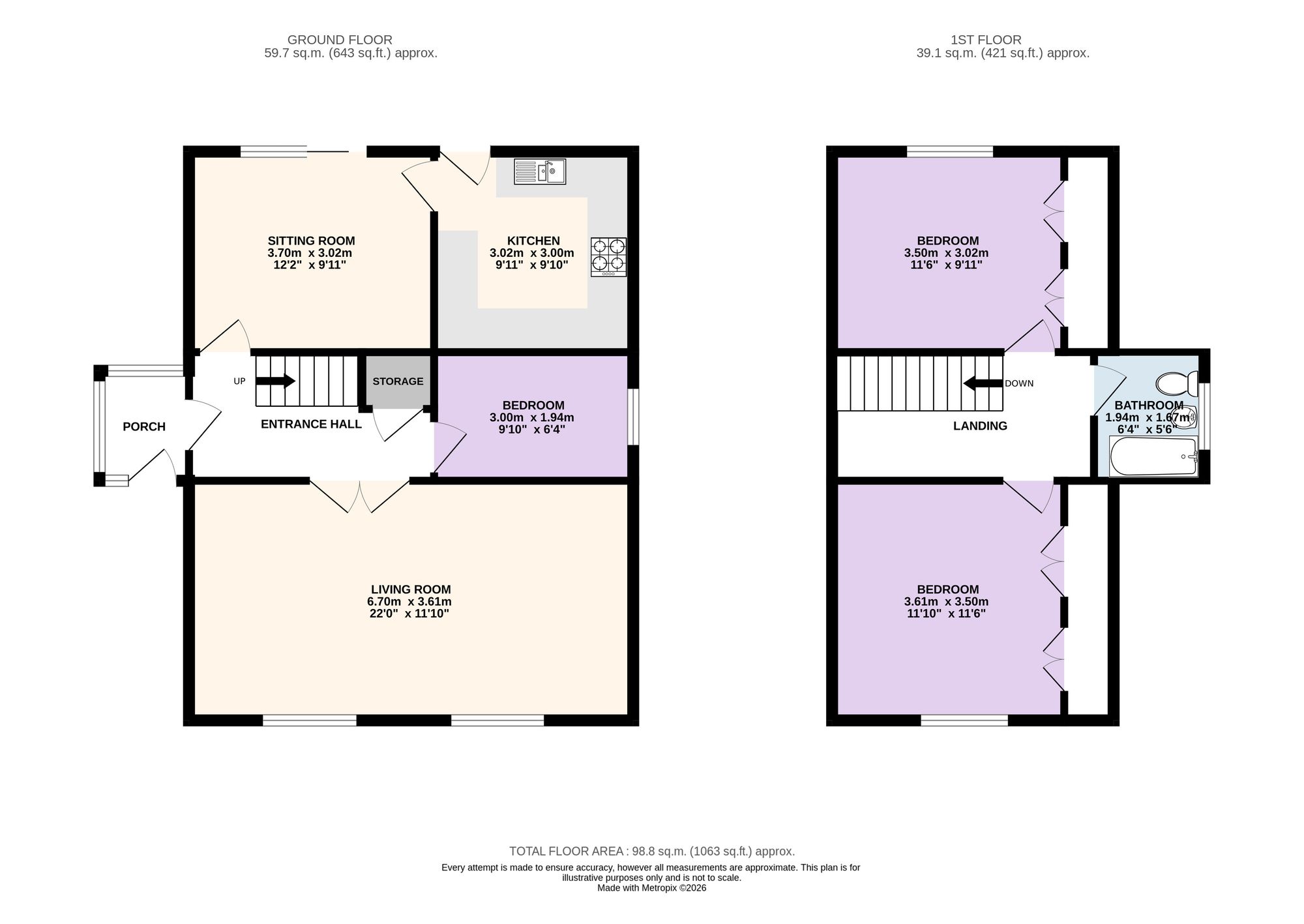 7 Tootle Road, Preston floorplan