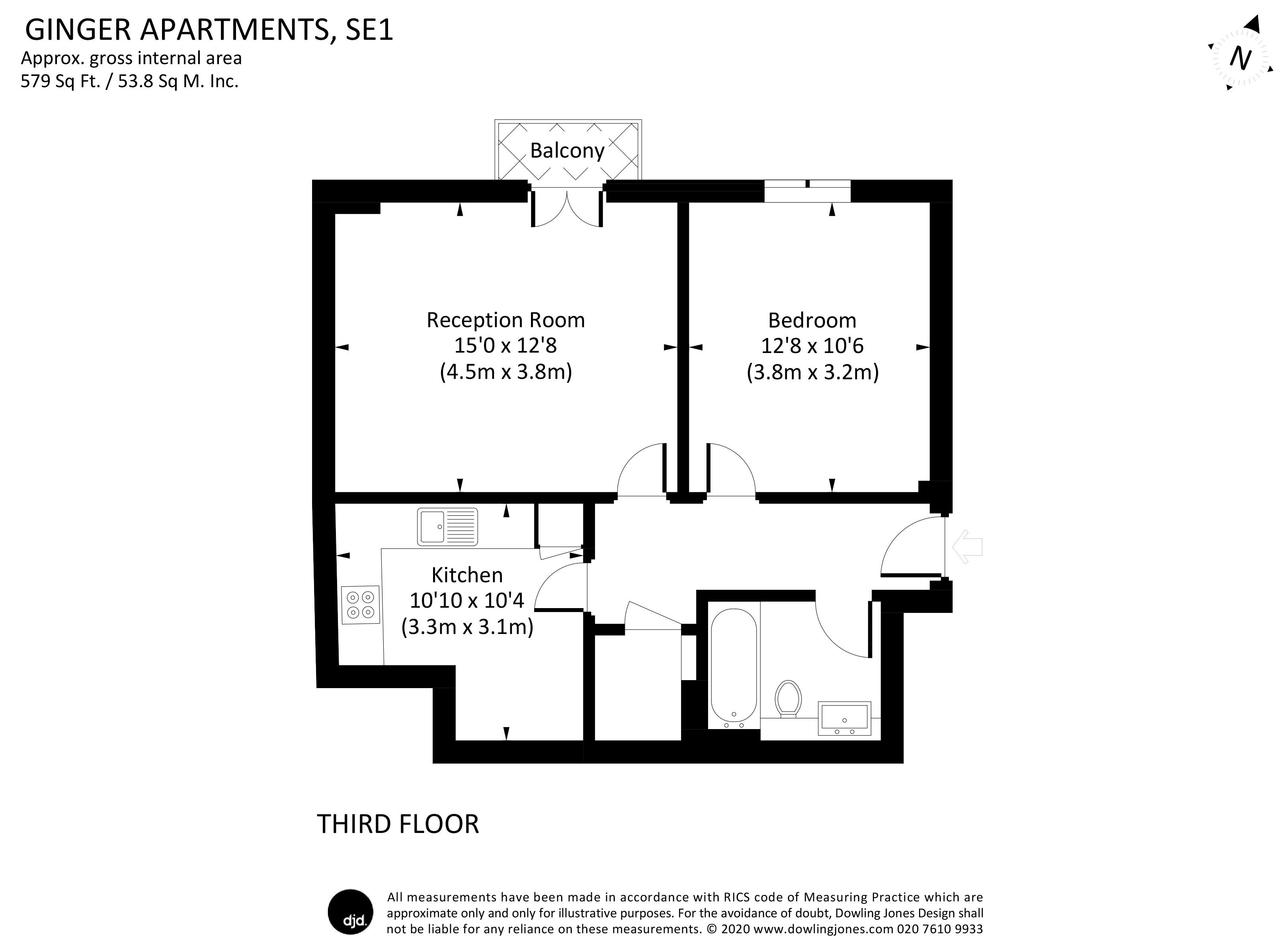 Cayenne Court, London floorplan