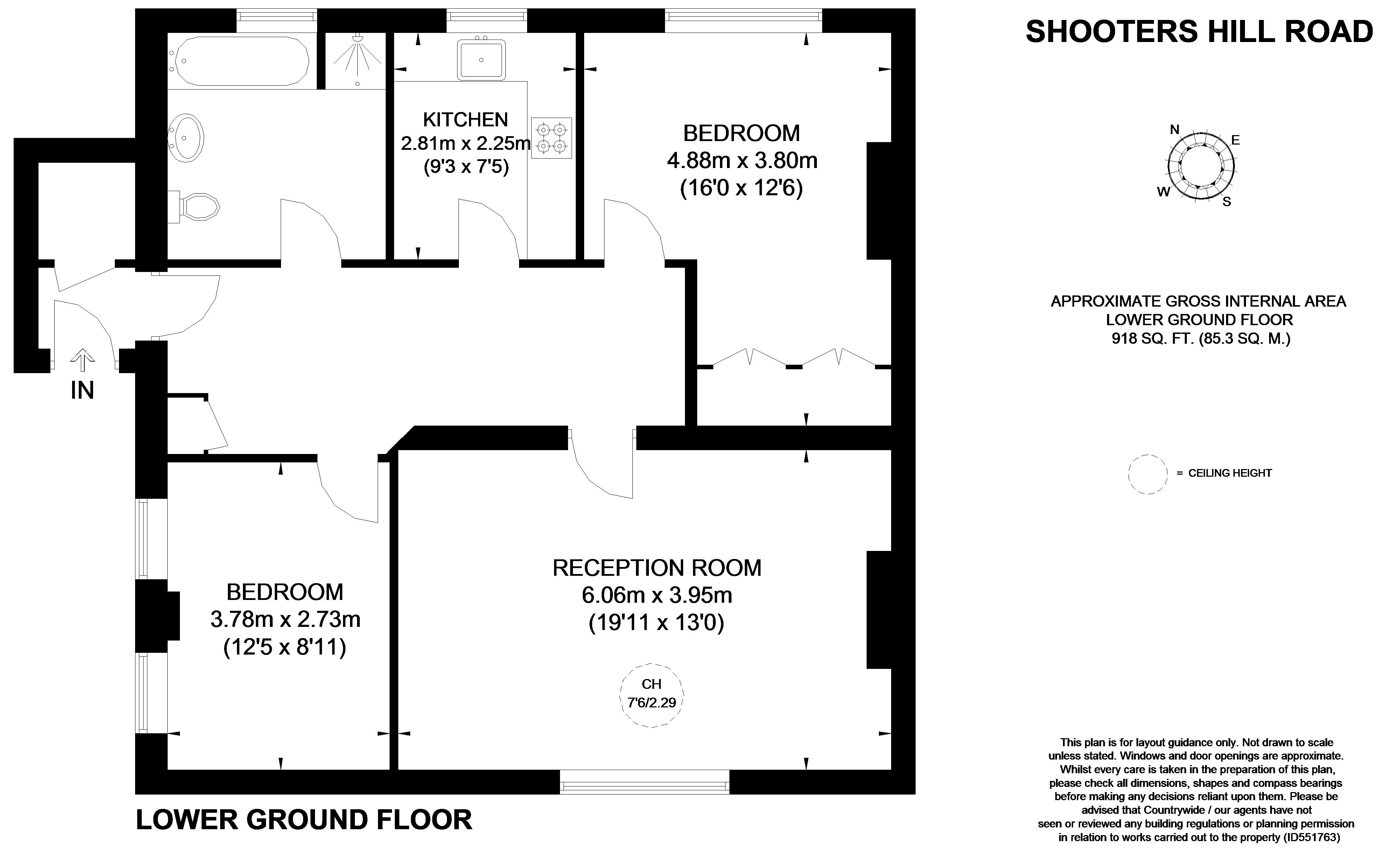 2 Bedrooms Flat to rent in Shooters Hill Road, London SE3