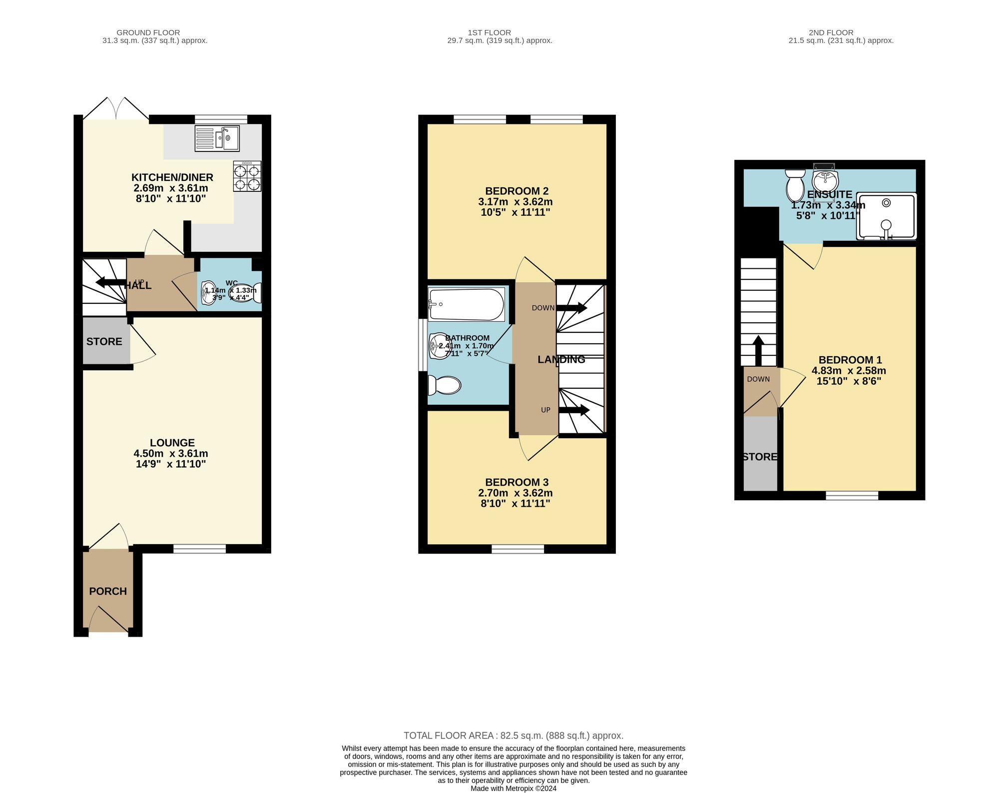 30 Jasper Avenue, Chesterfield floorplan