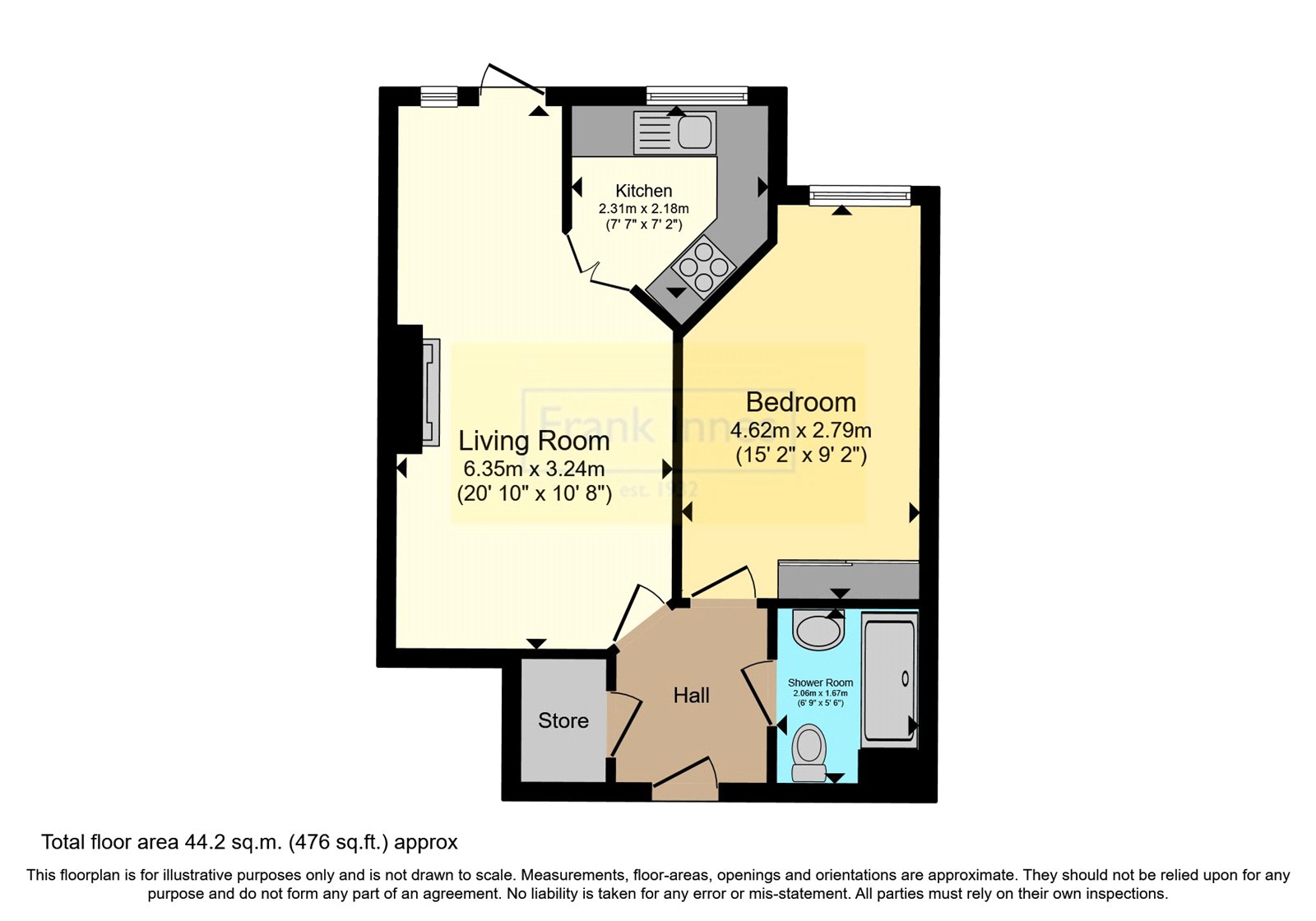 8 Giles Court,, Rectory Road, Nottinghamshire floorplan