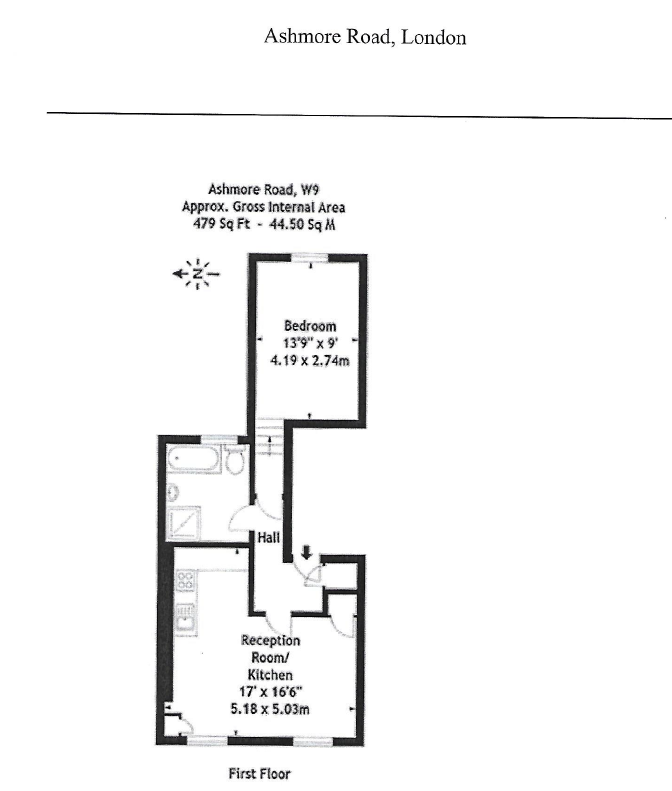 1 Bedrooms Flat to rent in Ashmore Road, London W9