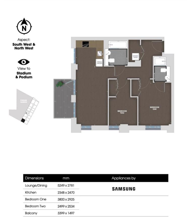 Madison, 49 Olympic Way, Wembley floorplan