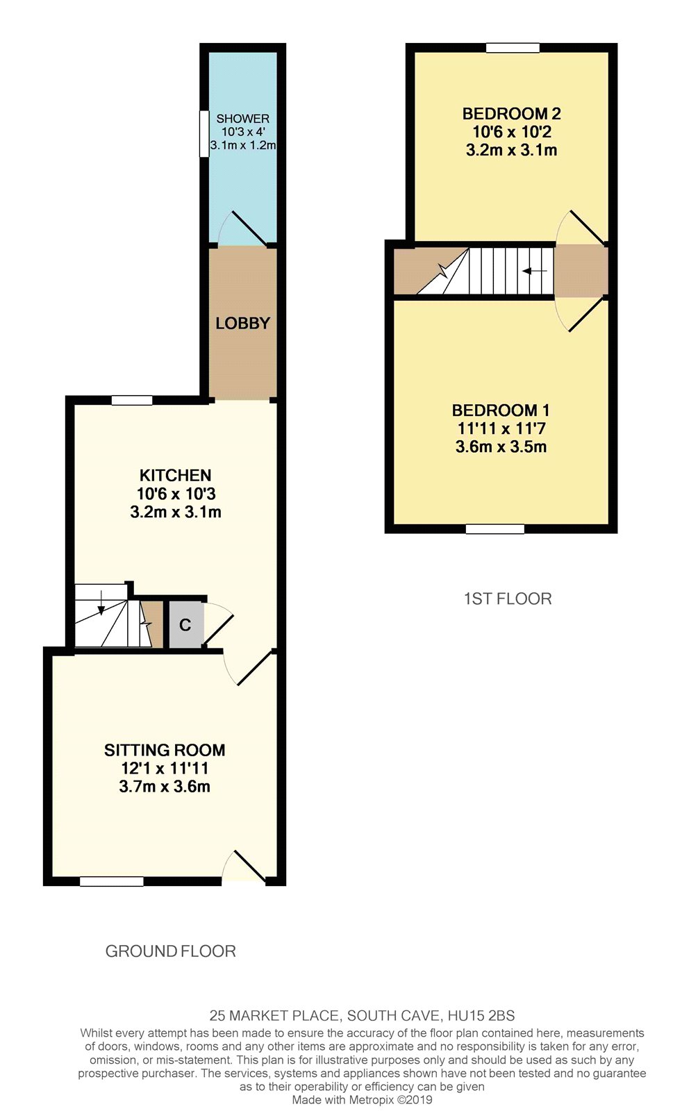 2 Bedrooms Terraced house for sale in Market Place, South Cave, East Yorkshire HU15