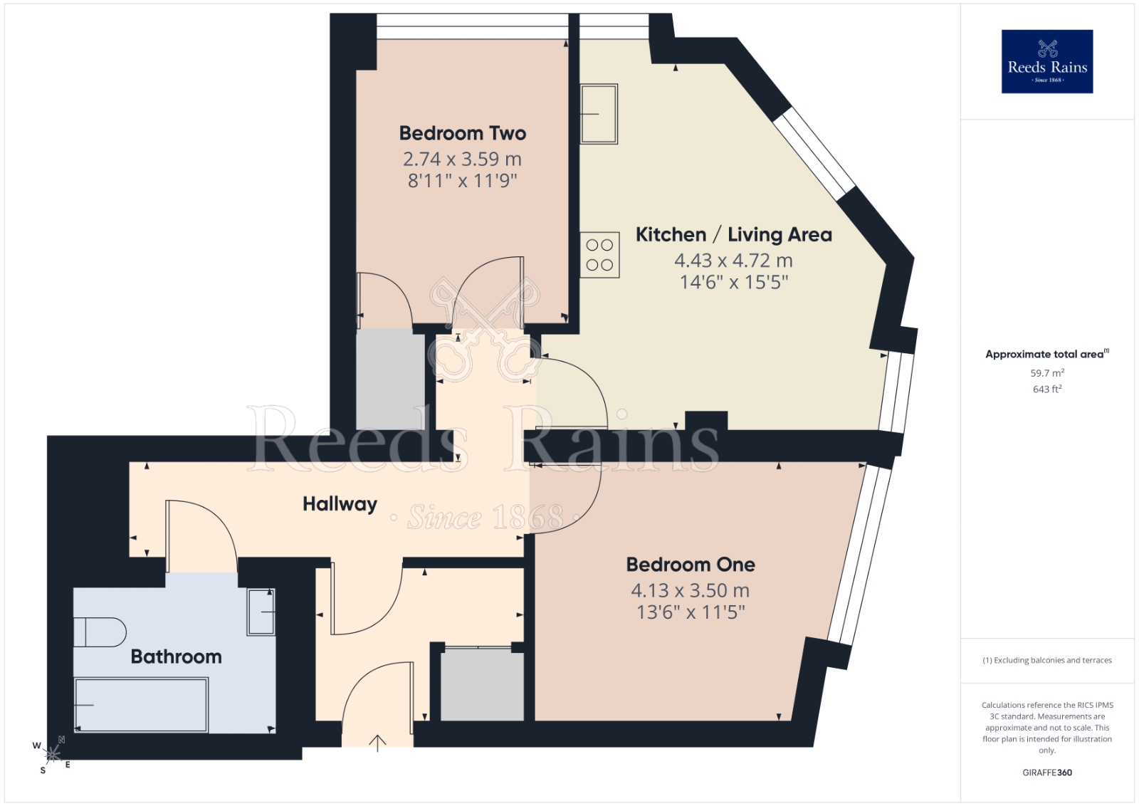 Flat 1, Portland House 103A,, Portland Street, Greater Manchester floorplan