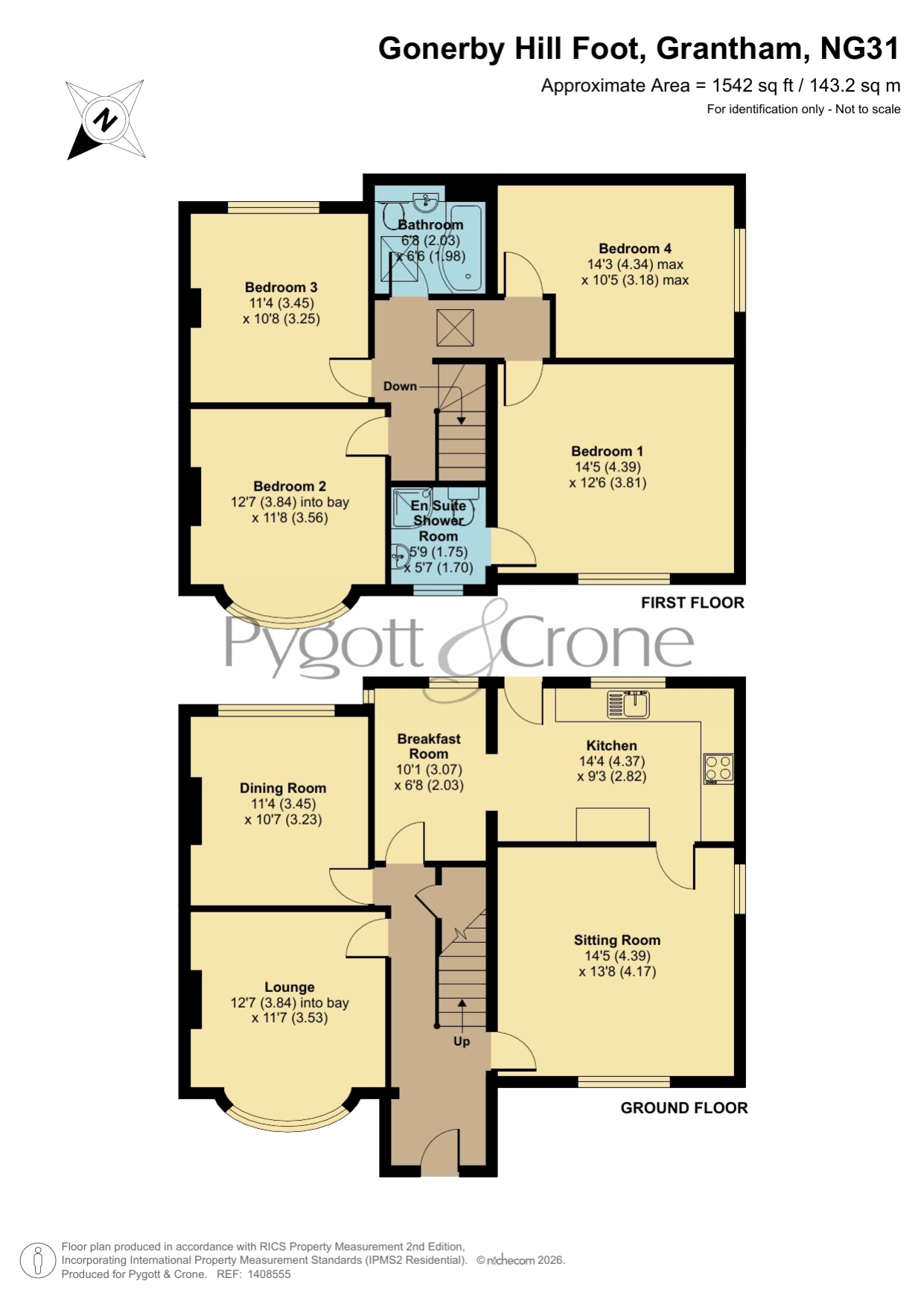 2, Cliffe Road, Grantham floorplan