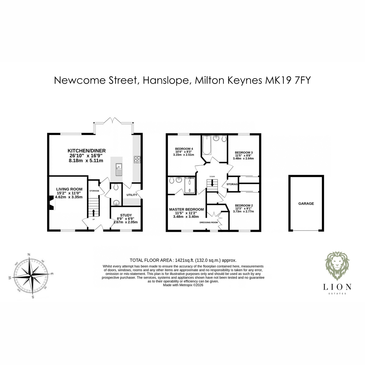 6, Newcome Street, Milton Keynes floorplan