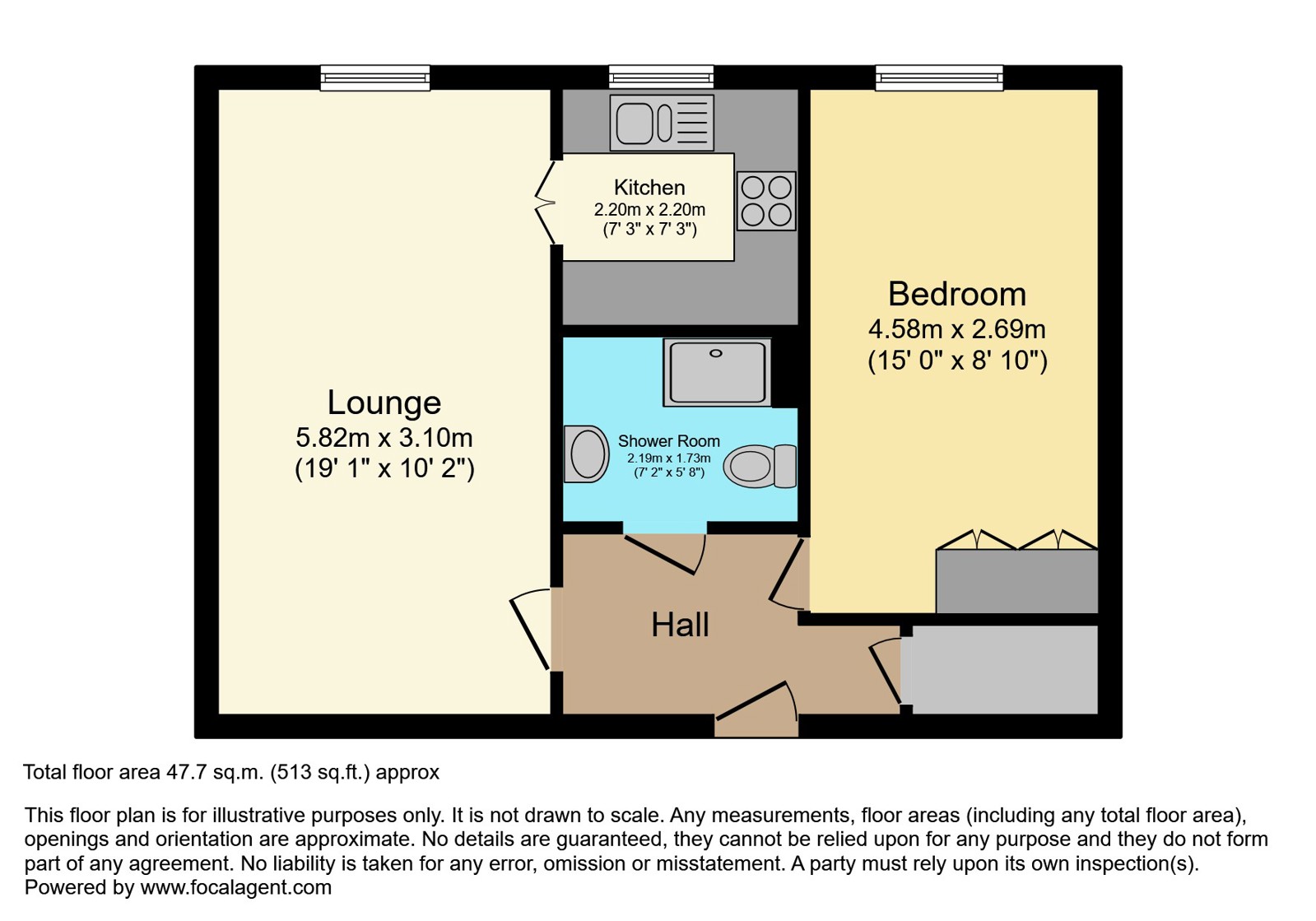 41, Alexandra Court (Hove), Hove floorplan