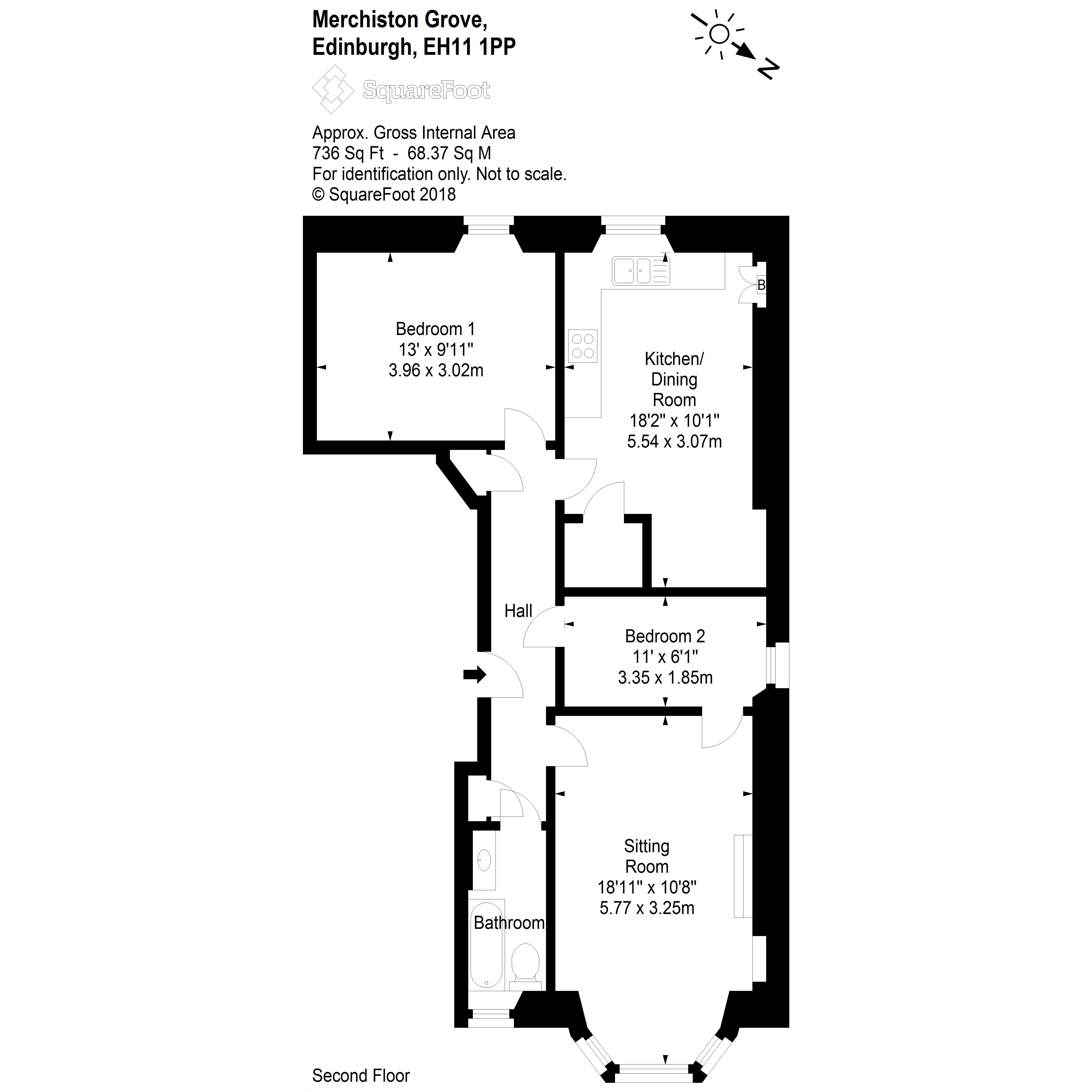 2 Bedrooms Flat for sale in 2/6 Merchiston Grove, Edinburgh EH11