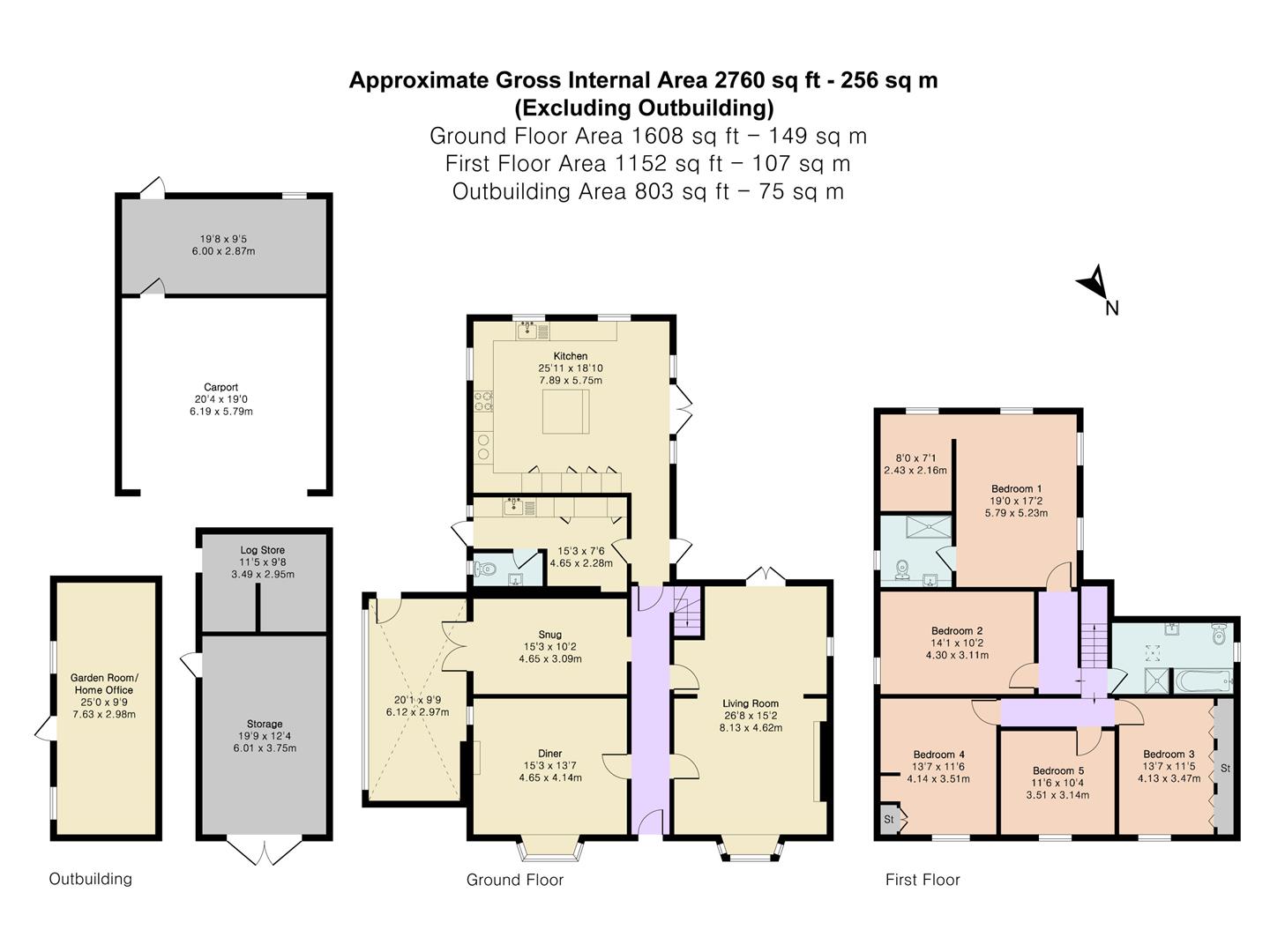 Black Bull House, Dassels, Ware floorplan