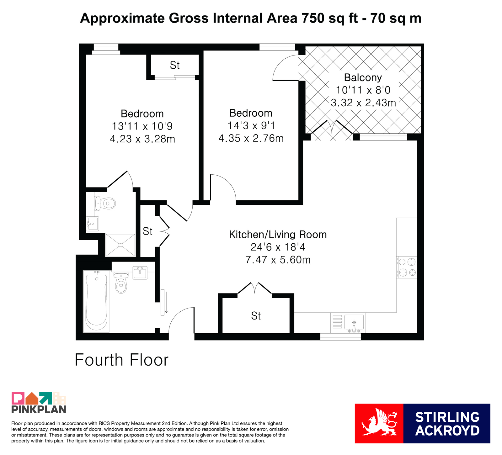 Flat 37, Park North Apartments, 60, Stamford Road, London floorplan