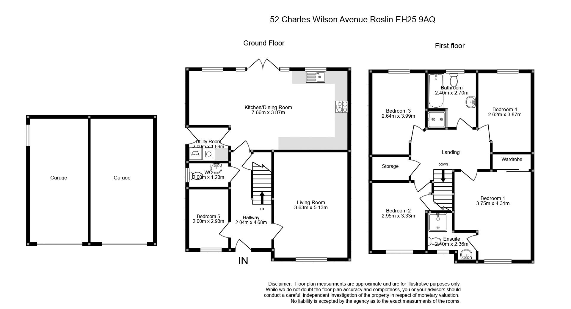 52, Charles Wilson Avenue, Roslin floorplan