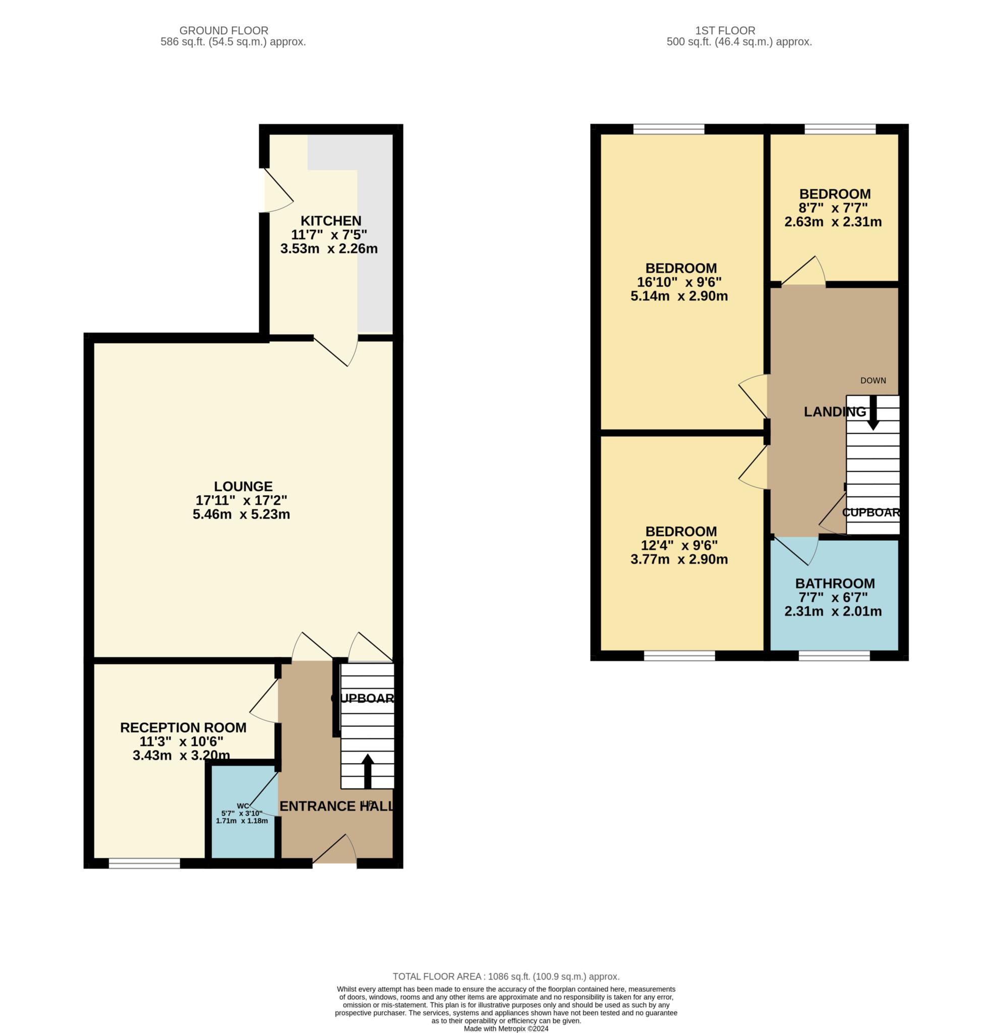 Newcastle Road, Reading floorplan