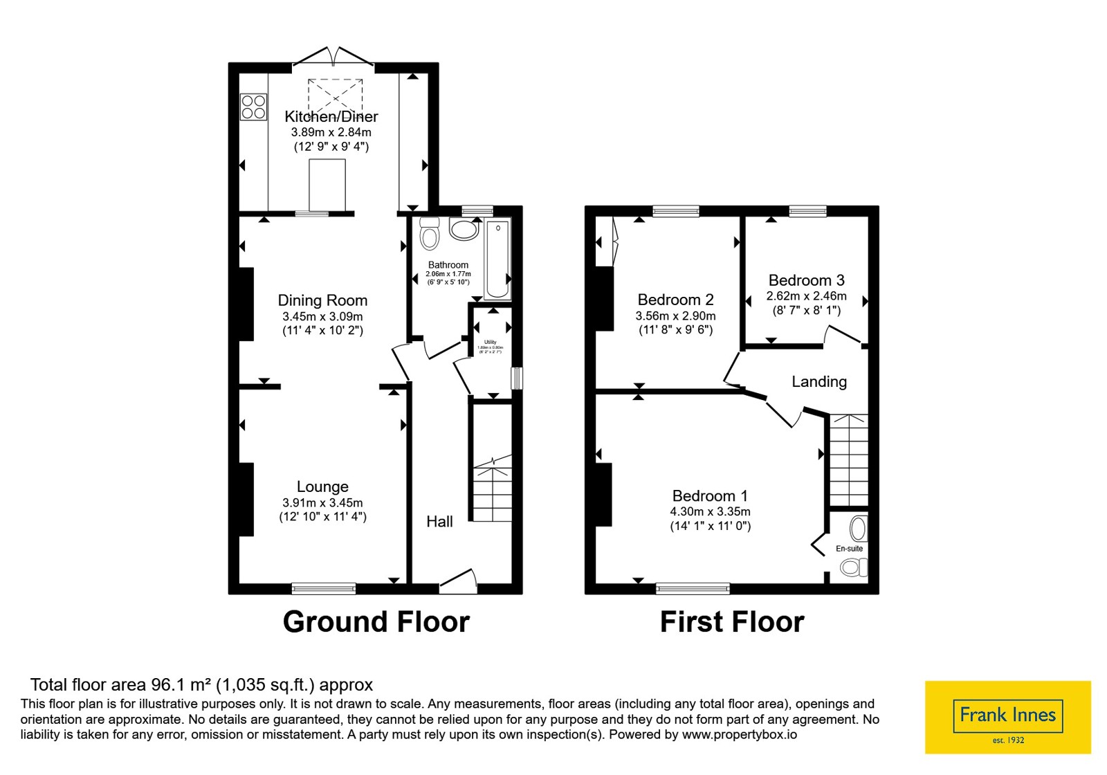 54, Springfield Road, Derbyshire floorplan