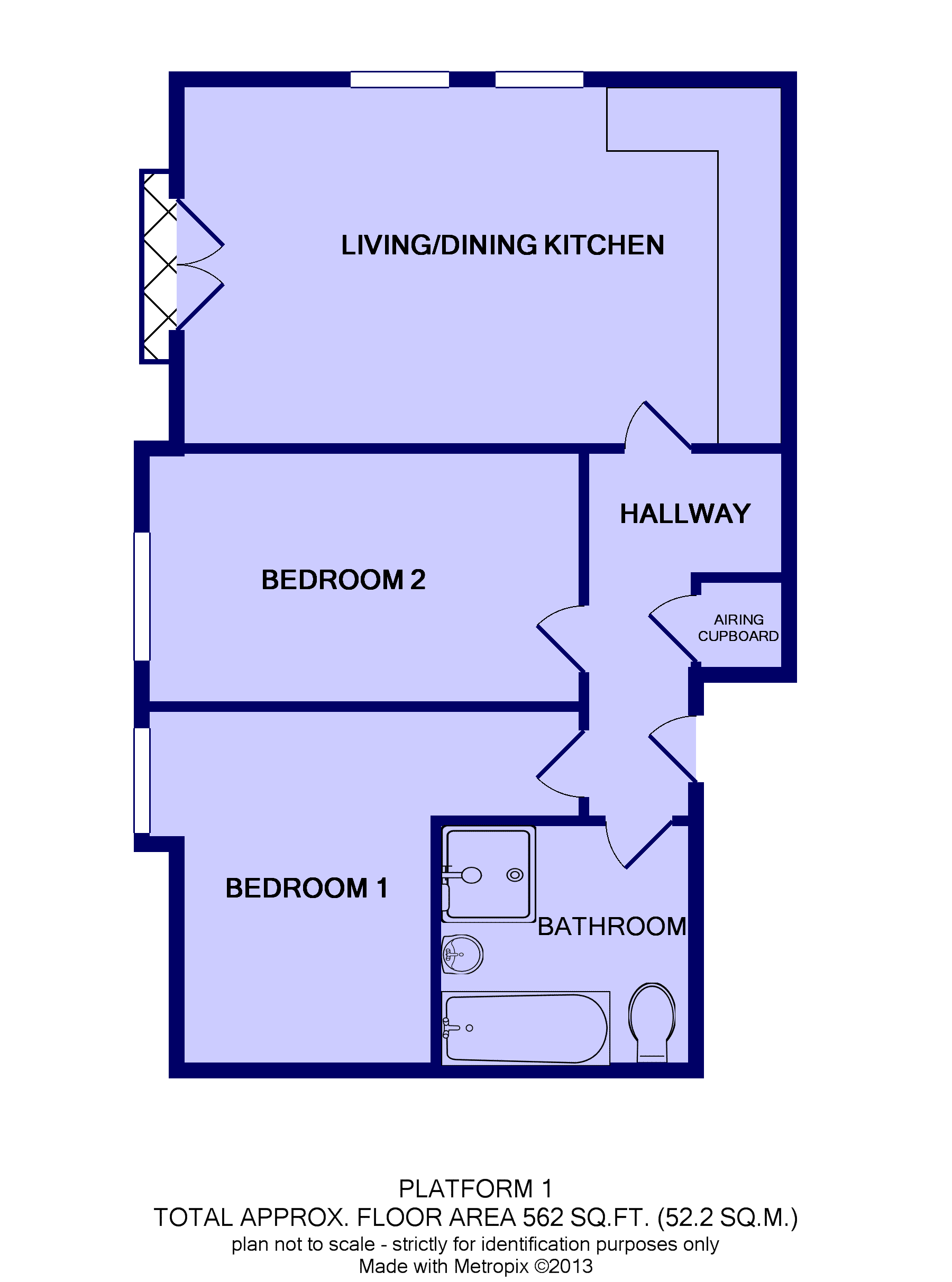 2 Bedrooms Flat to rent in Flat 6, Platform One, Station Approach, Leeds, West Yorkshire LS5