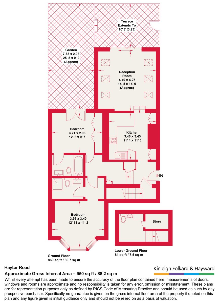 Flat A, 56, Hayter Road, London floorplan