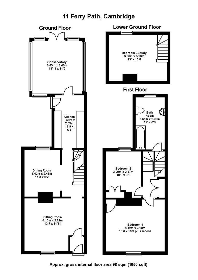 11, Ferry Path, Cambridge floorplan