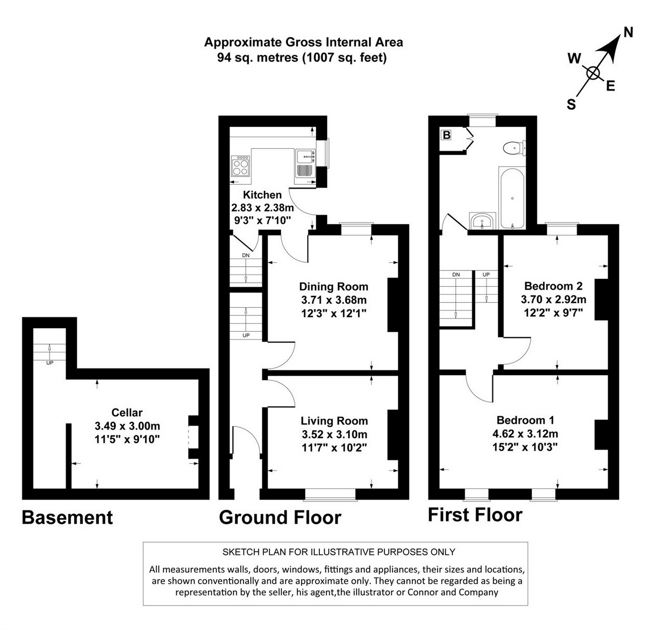 2 Bedrooms End terrace house for sale in Winstonian Road, Fairview, Cheltenham GL52