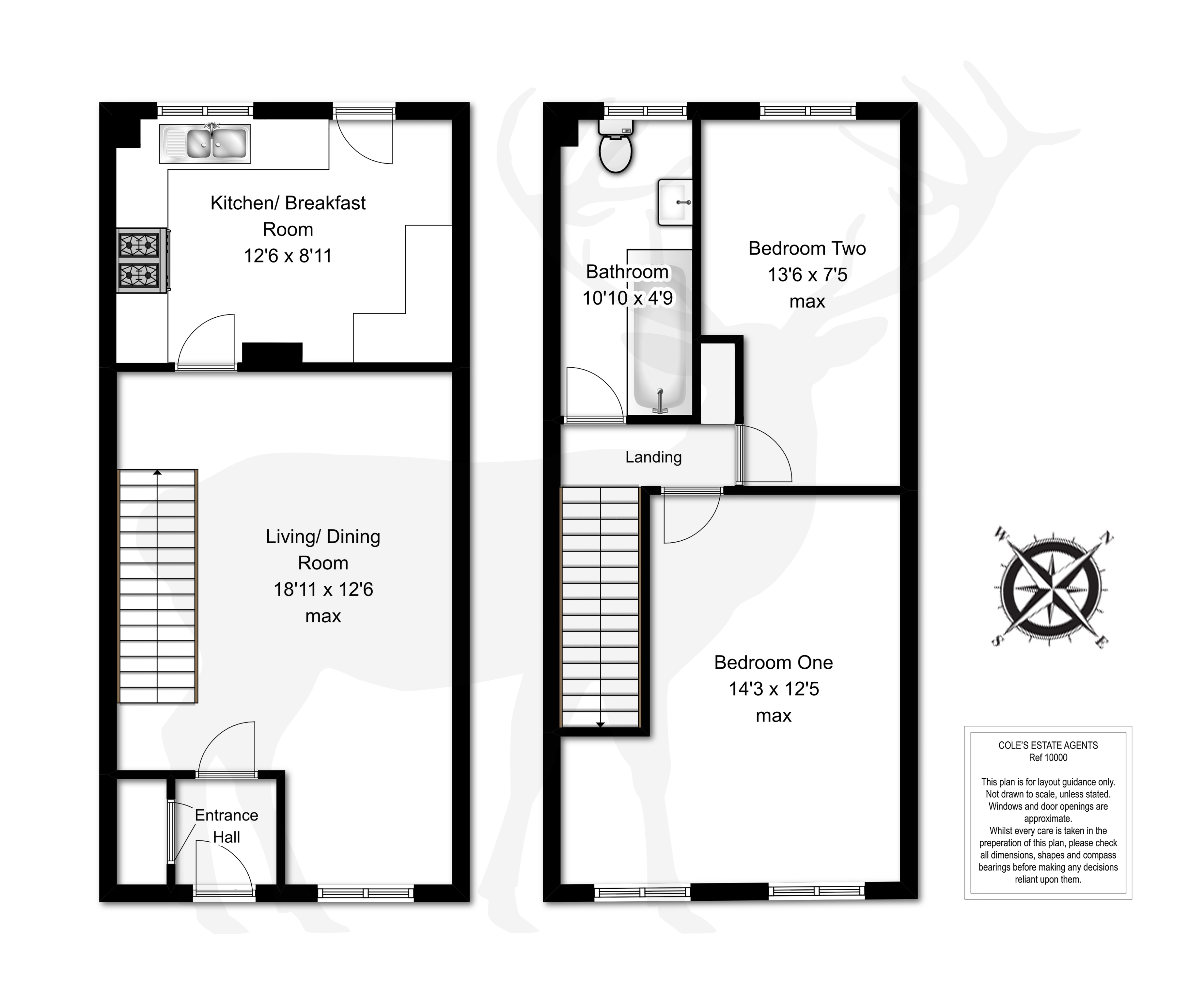 The Glades, East Grinstead RH19, 2 bedroom terraced house for sale