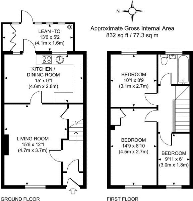 3 Bedrooms Terraced house for sale in Fairlea Close, Burgess Hill RH15