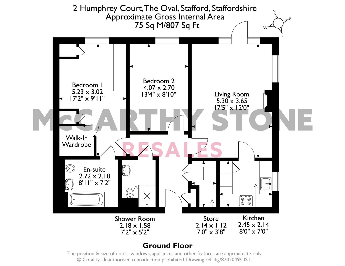 2 Humphrey Court, The Oval, Stafford floorplan
