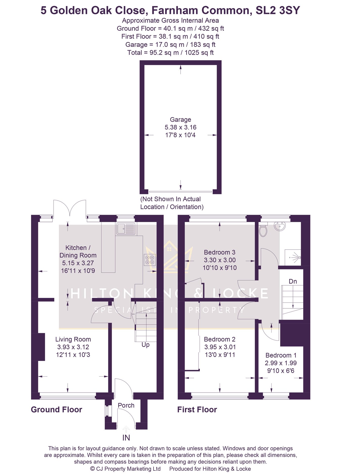 5, Golden Oak Close, Farnham Common floorplan