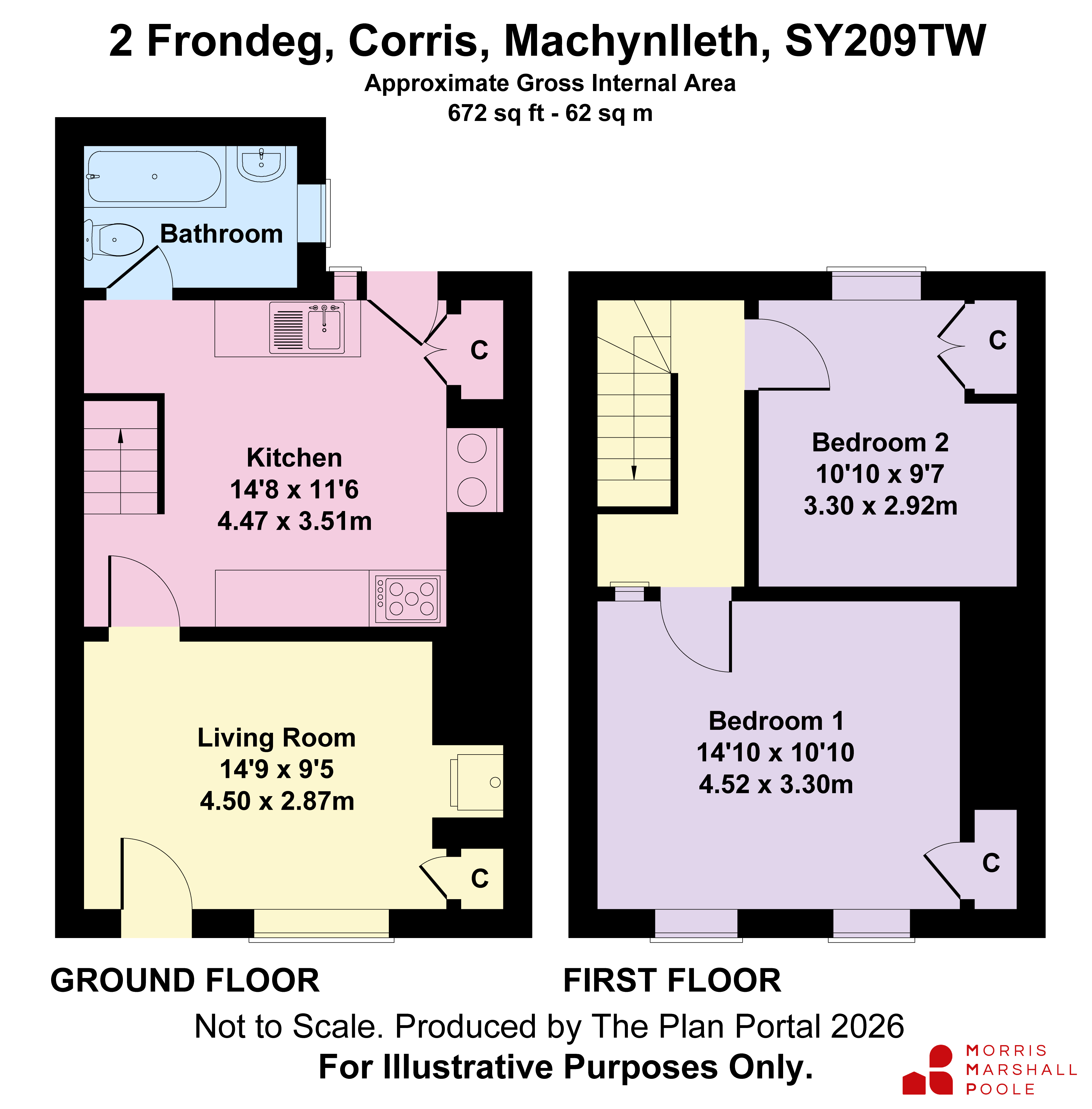 2, Frondeg, Machynlleth floorplan