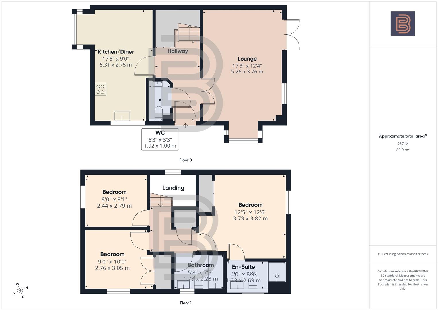 5, Spruce Close, Rugby floorplan