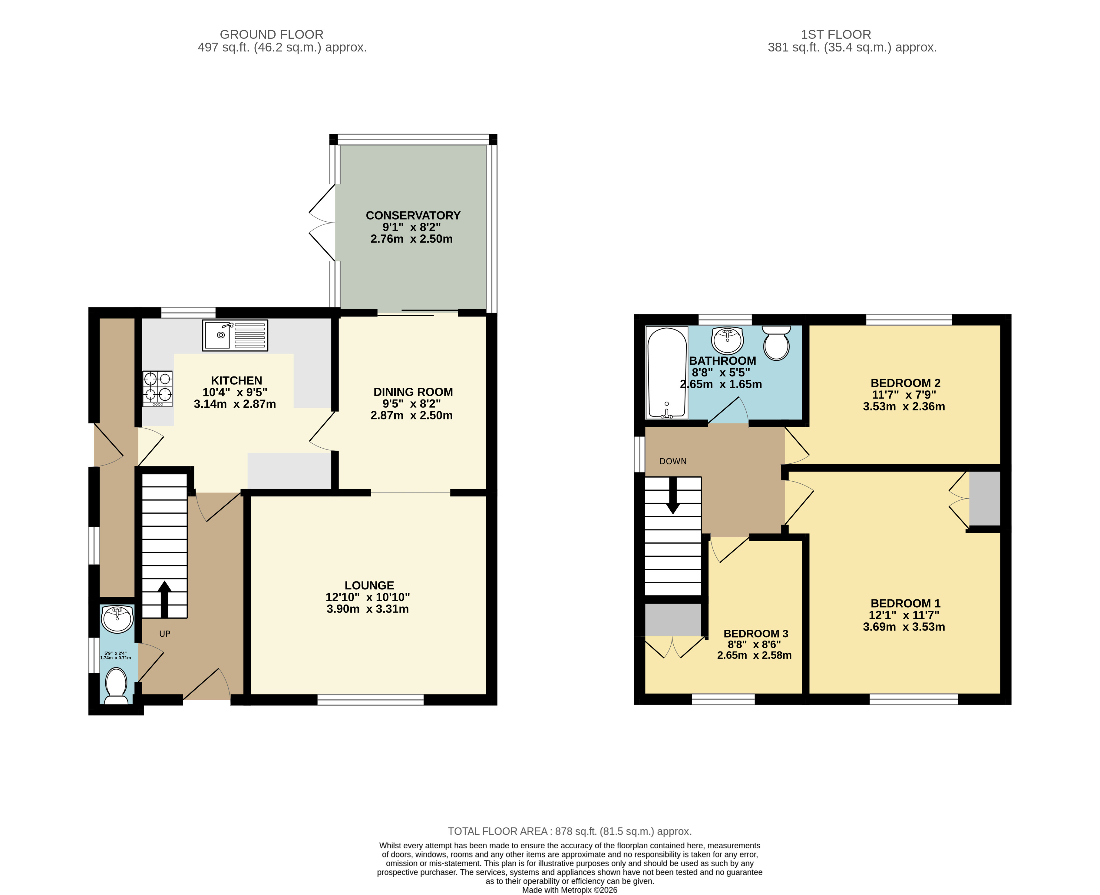 61, Talbot Road, North East Lincs floorplan