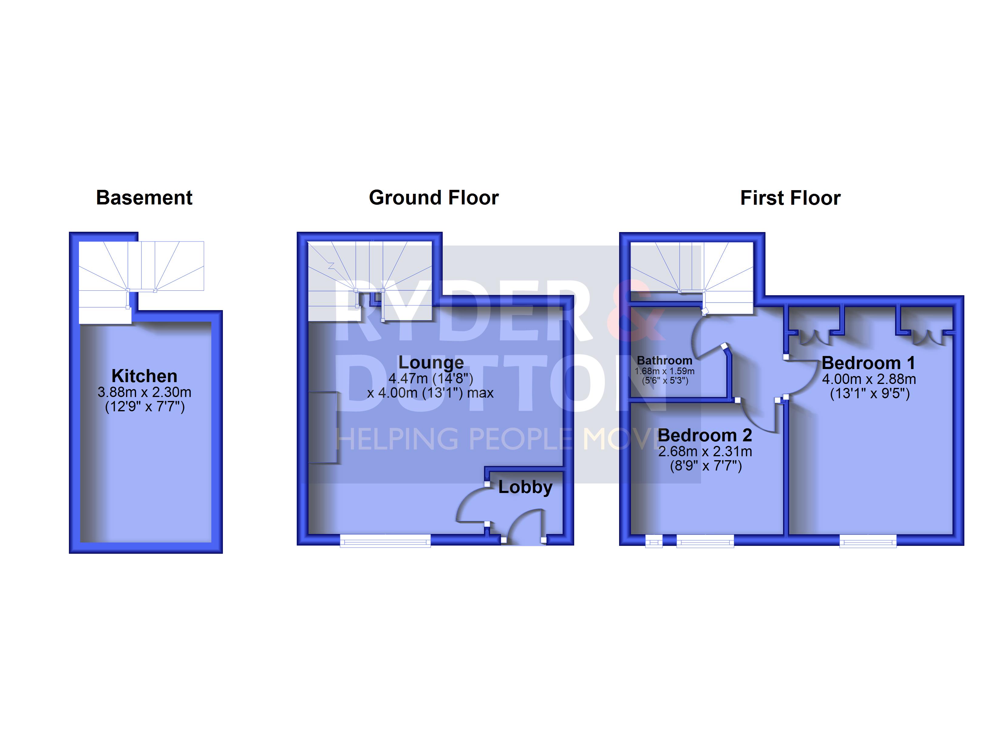 129, Woodhead Road, Holmfirth floorplan