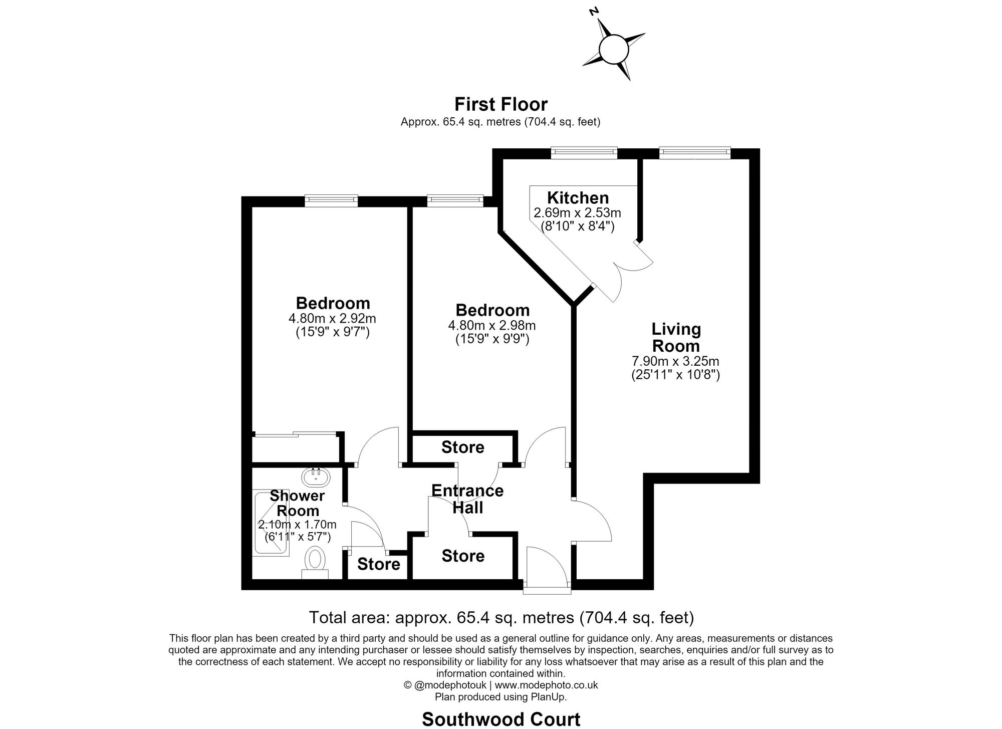 Apt 21, Southwood Court Southend Road, Billericay floorplan