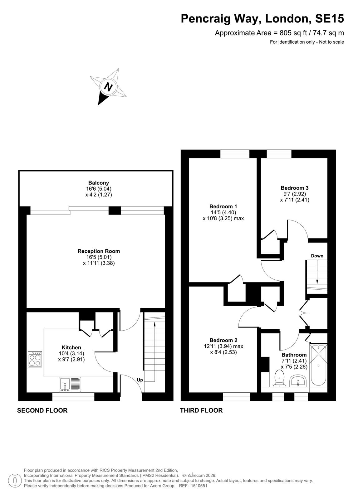 26, Pencraig Way, London floorplan