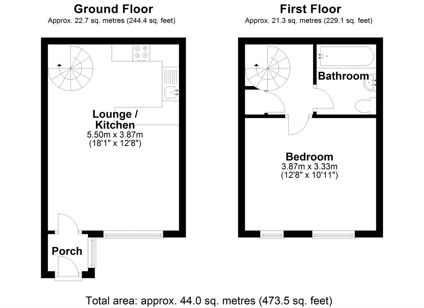 1 Bedrooms Terraced house for sale in Pippins Court, Ashford, Surrey TW15