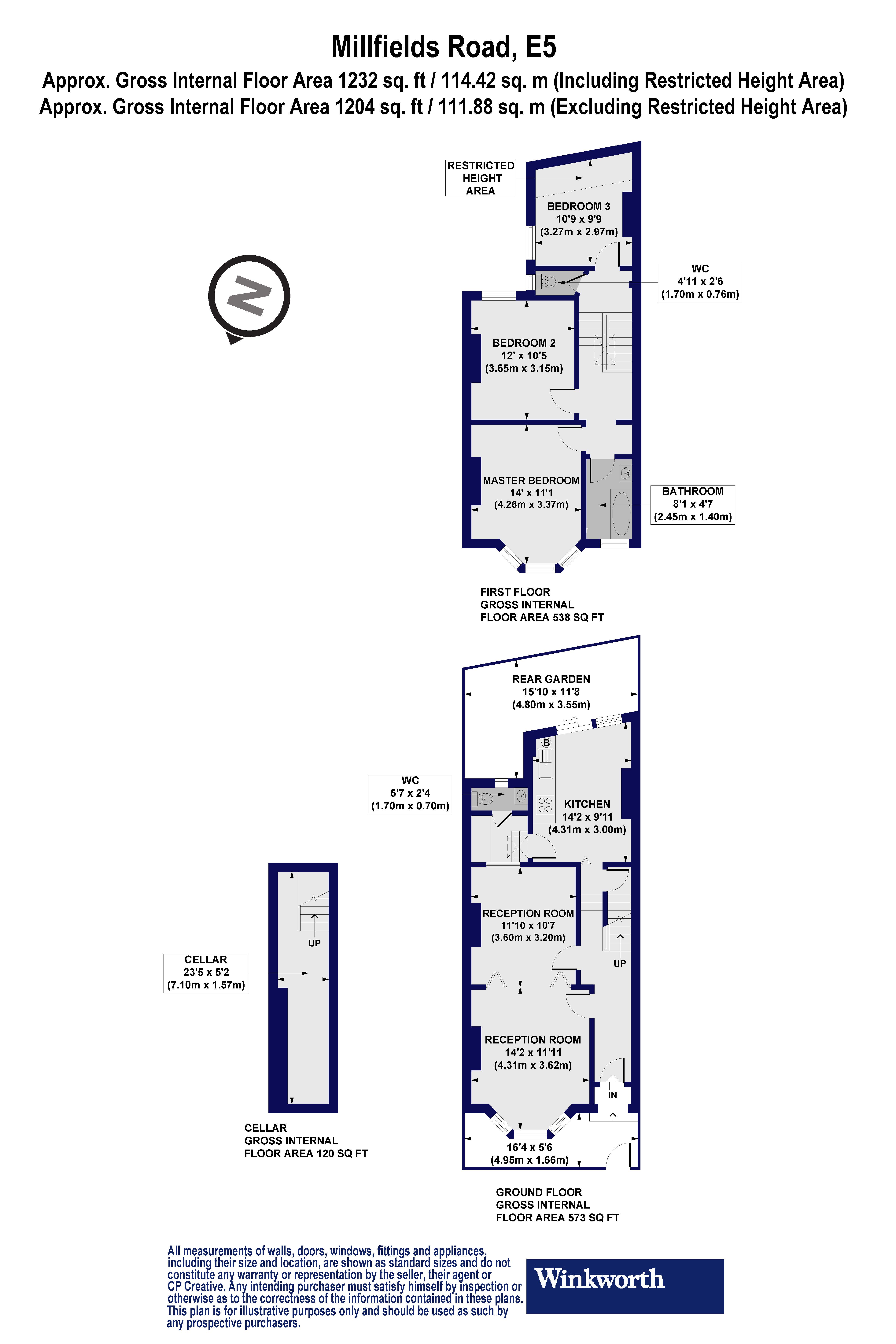 38, Millfields Road, London floorplan