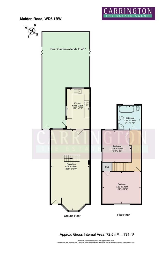 52, Malden Road, Borehamwood floorplan