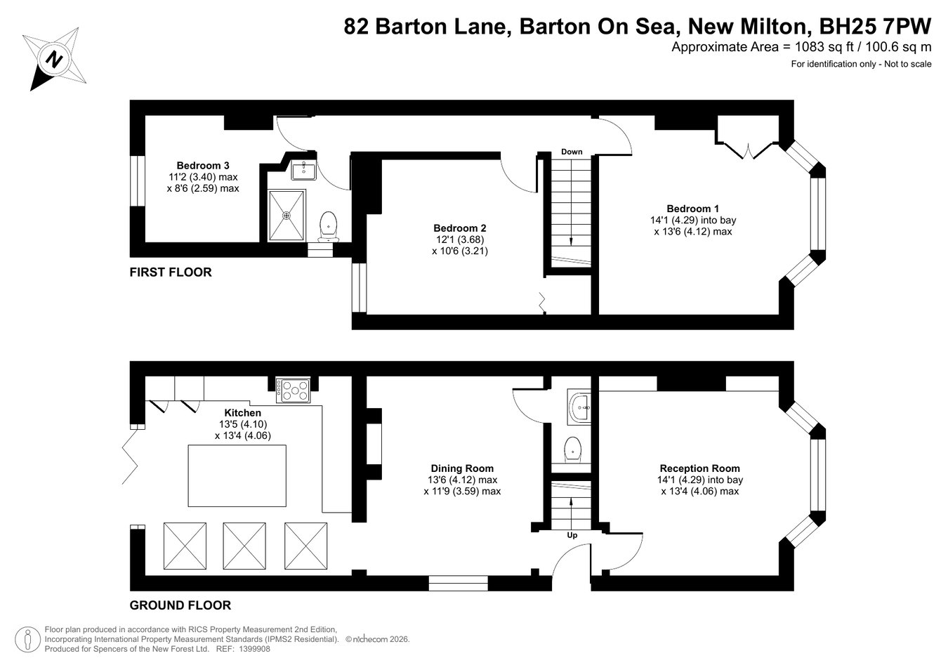 82, Barton Lane, New Milton floorplan