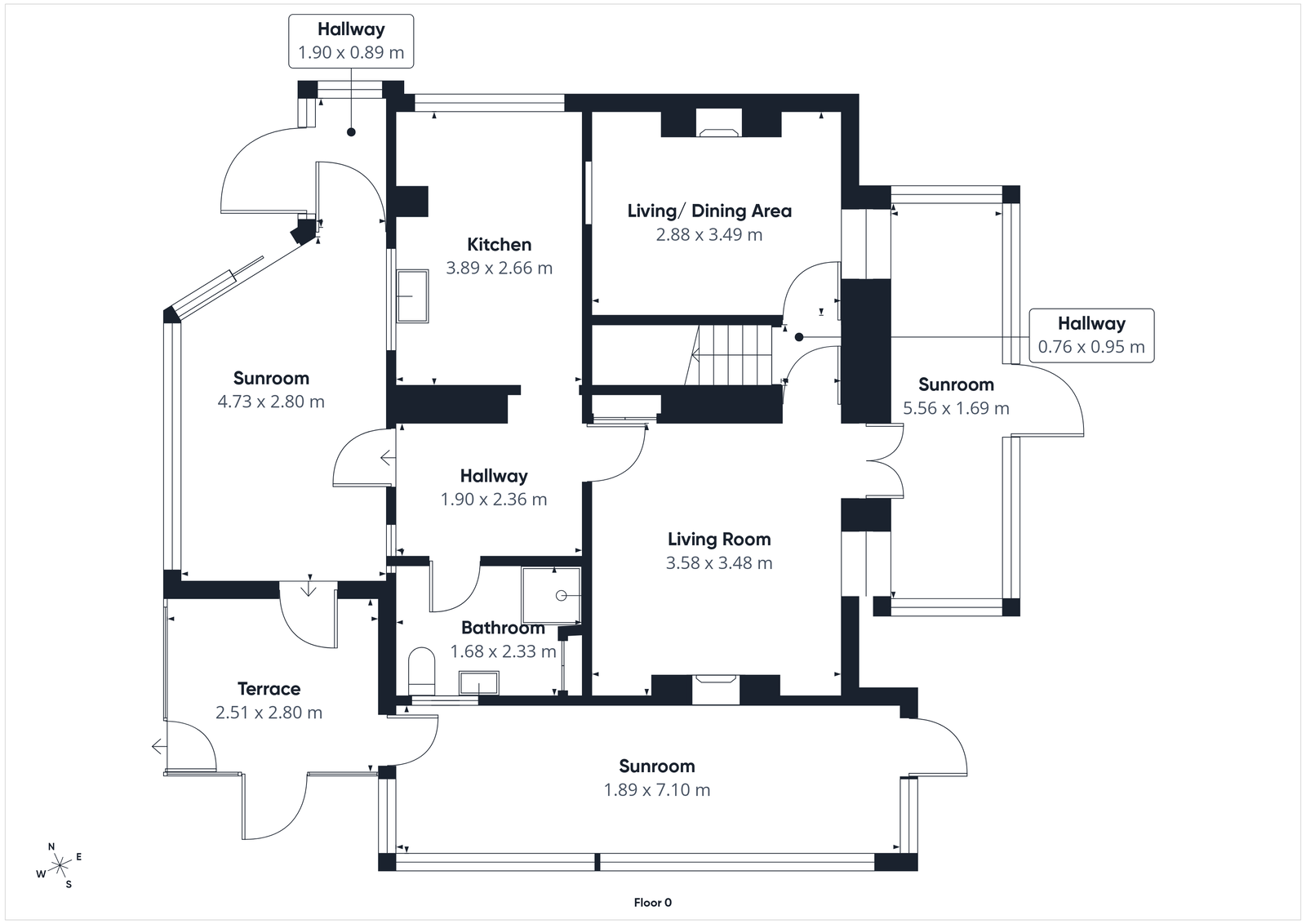 Sunnyside, Lower Ridge Walk, Drybrook floorplan