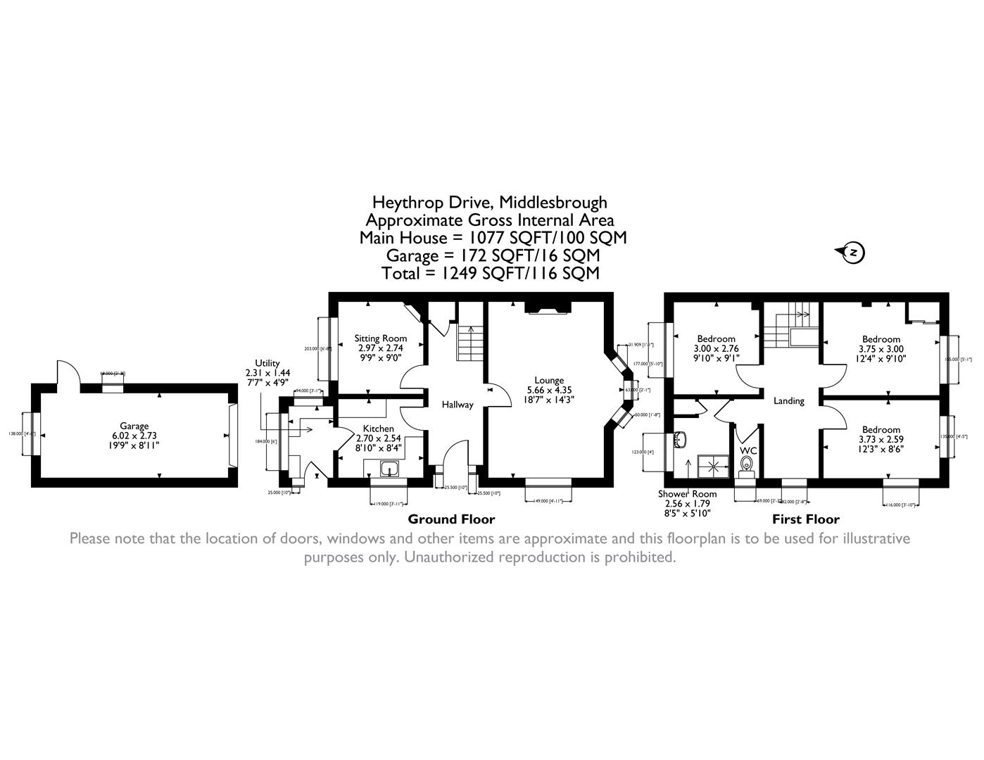 Heythrop Drive, Middlesbrough floorplan